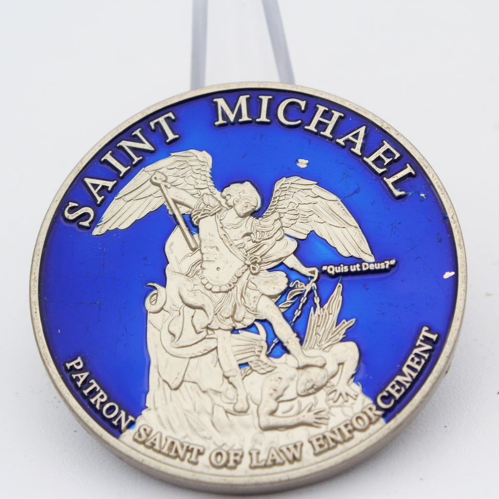 United States Marshal Saint Michael Challenge Coin 1.75 Inch Copper Pre-owned