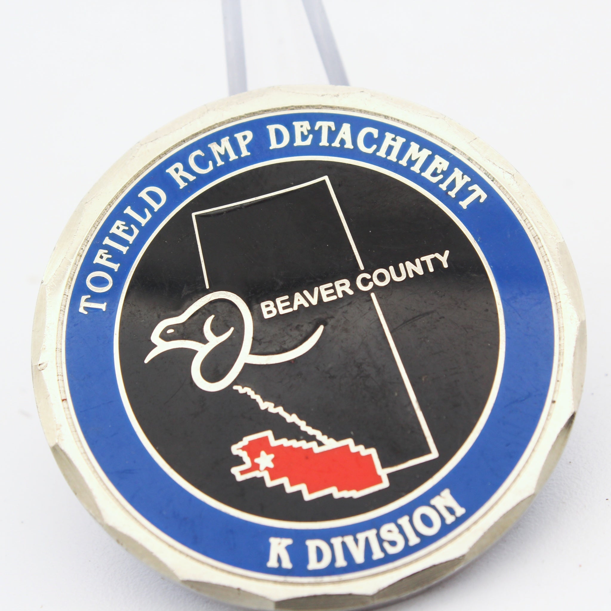 Torfield RCMP Detachment Beaver County K Division Challenge Coin 1.75 Inch Copper