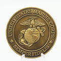 US Marine Corps School of Infantry Camp Lejeune Challenge Coin 1.75" Pre-Owned