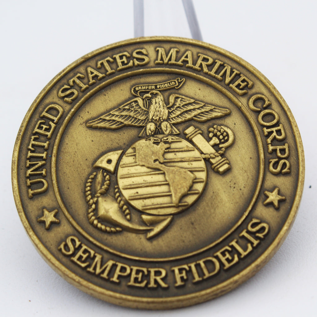 US Marine Corps School of Infantry Camp Lejeune Challenge Coin 1.75" Pre-Owned