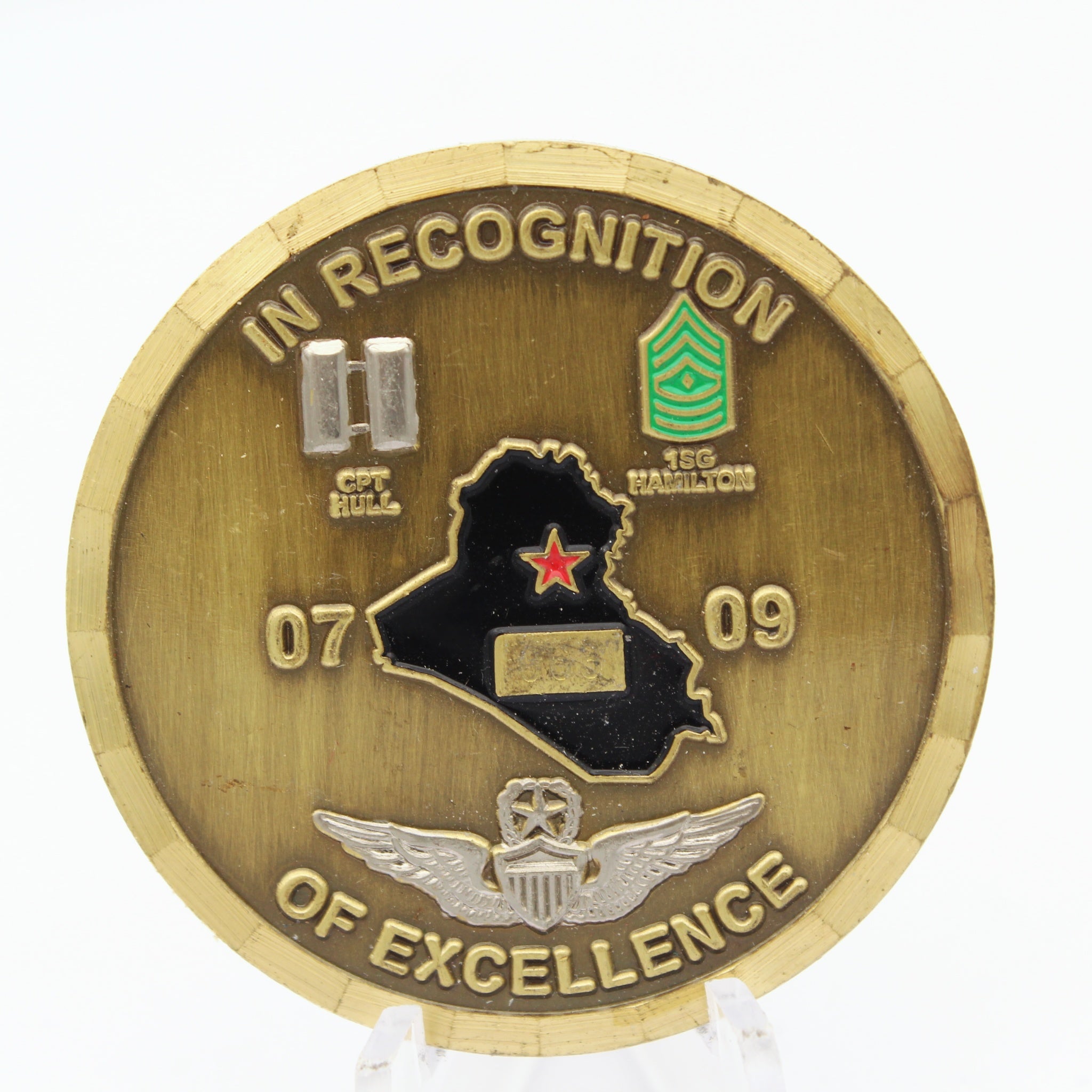 HHG Task Force Nightmare COB Speicher Iraq Challenge Coin 1.75" Pre-Owned