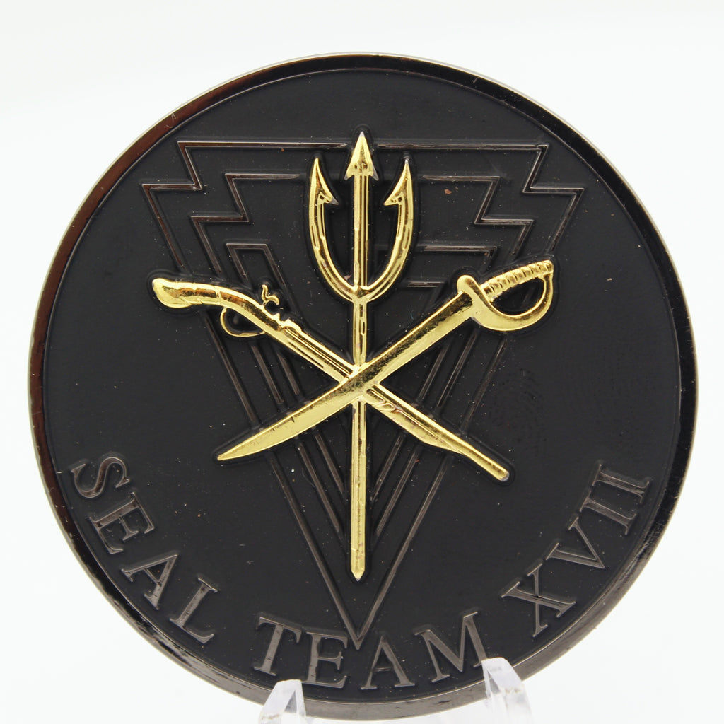 Navy SEAL Team XVII Challenge Coin It's a Privilege to Be Here 2.0" Pre-Owned