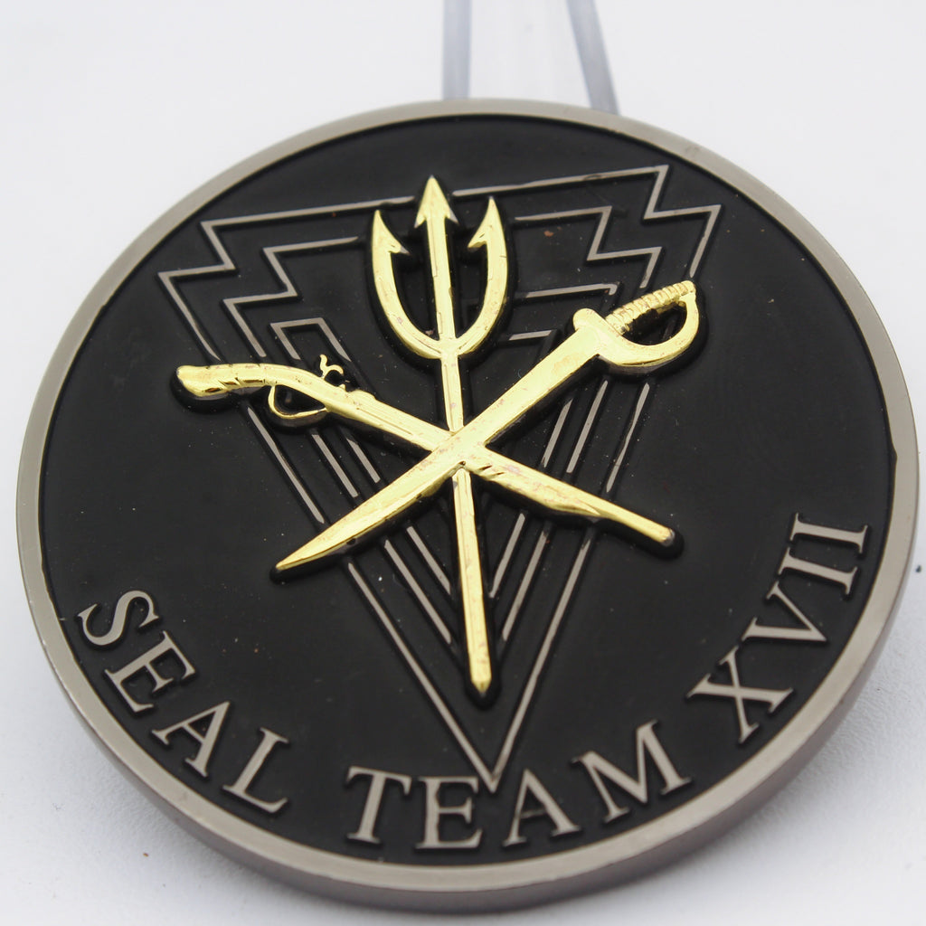 Navy SEAL Team XVII Challenge Coin It's a Privilege to Be Here 2.0" Pre-Owned