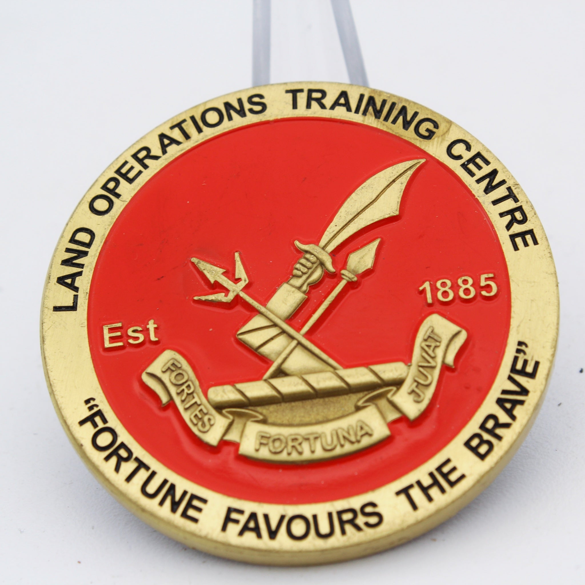New Zealand Trade Training School Land Operations Training Centre Challenge Coin 1.75" Pre-Owned
