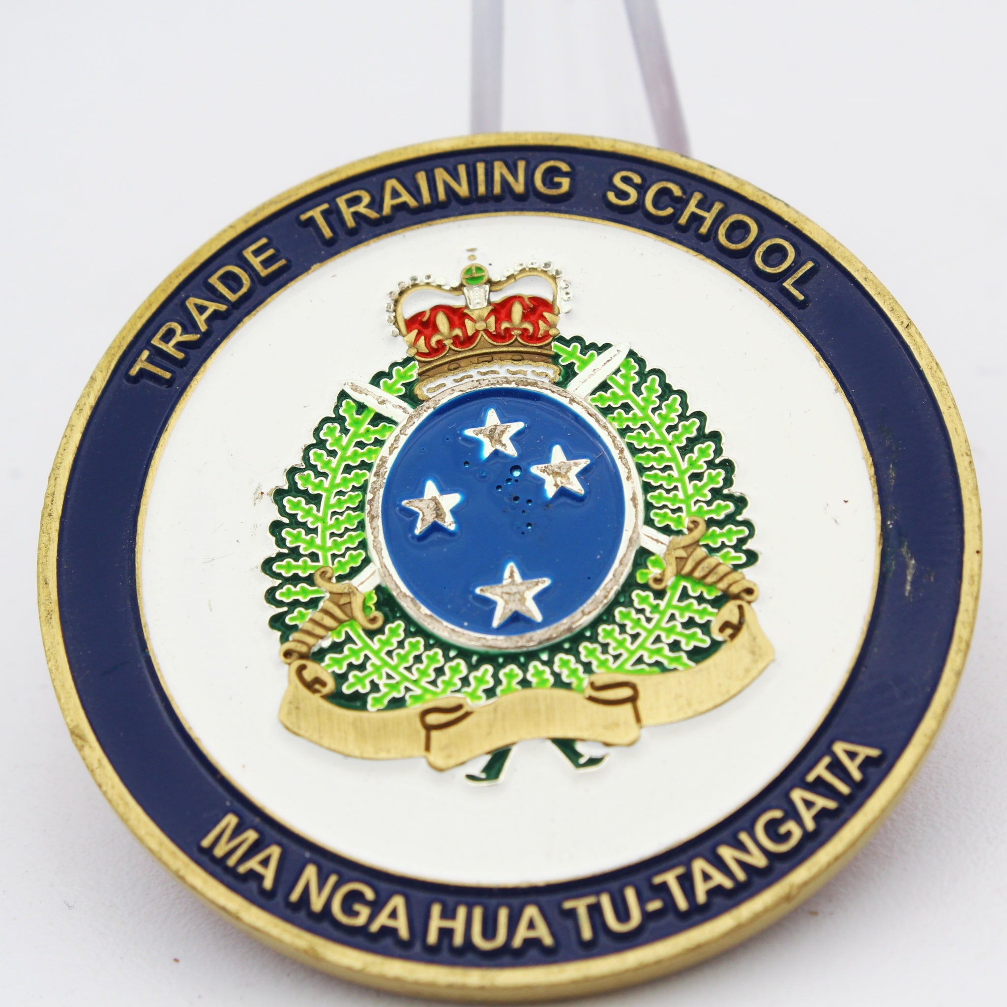 New Zealand Trade Training School Land Operations Training Centre Challenge Coin 1.75" Pre-Owned