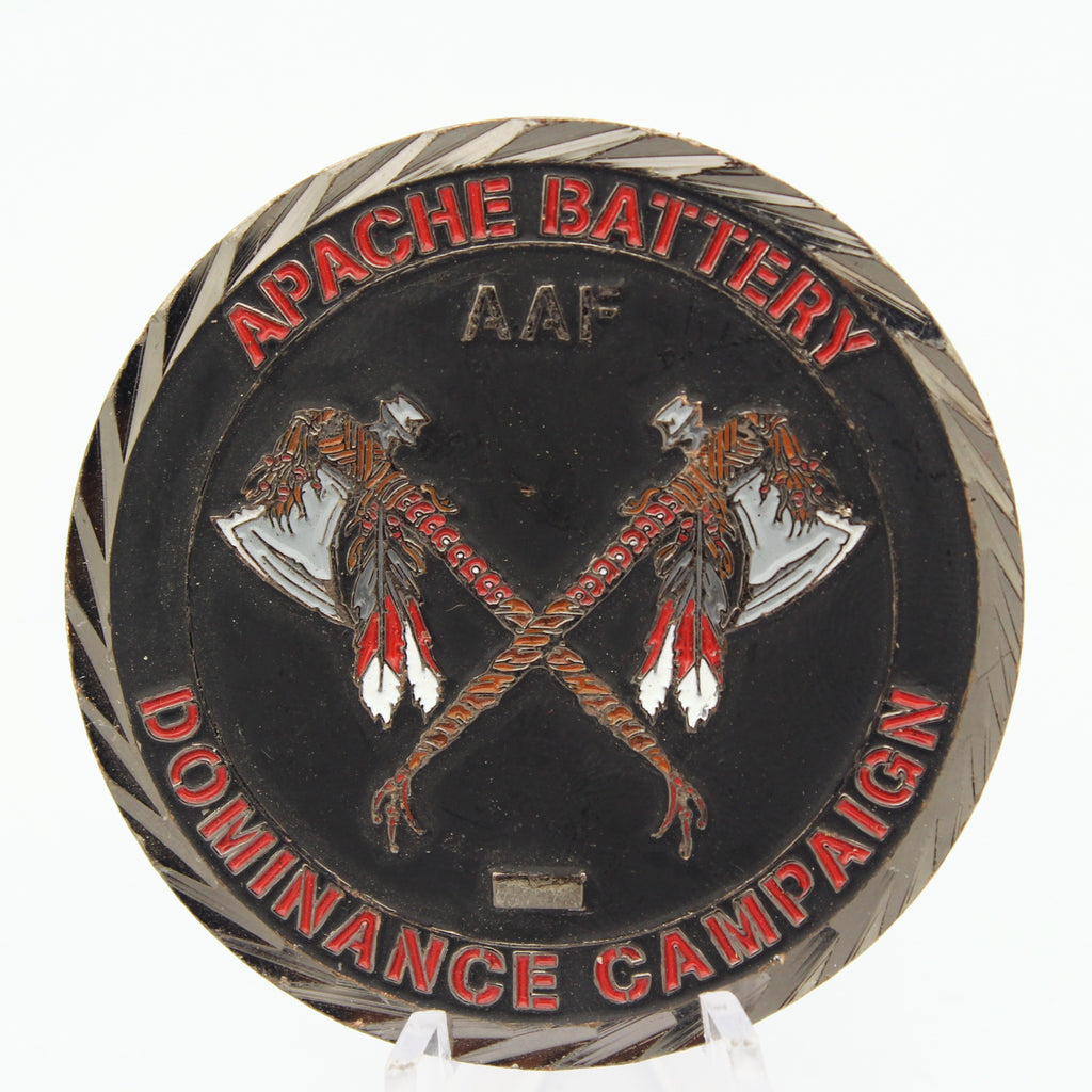 Steel Warriors Apache Battery Dominance Campaign Challenge Coin 2.0" Pre-Owned