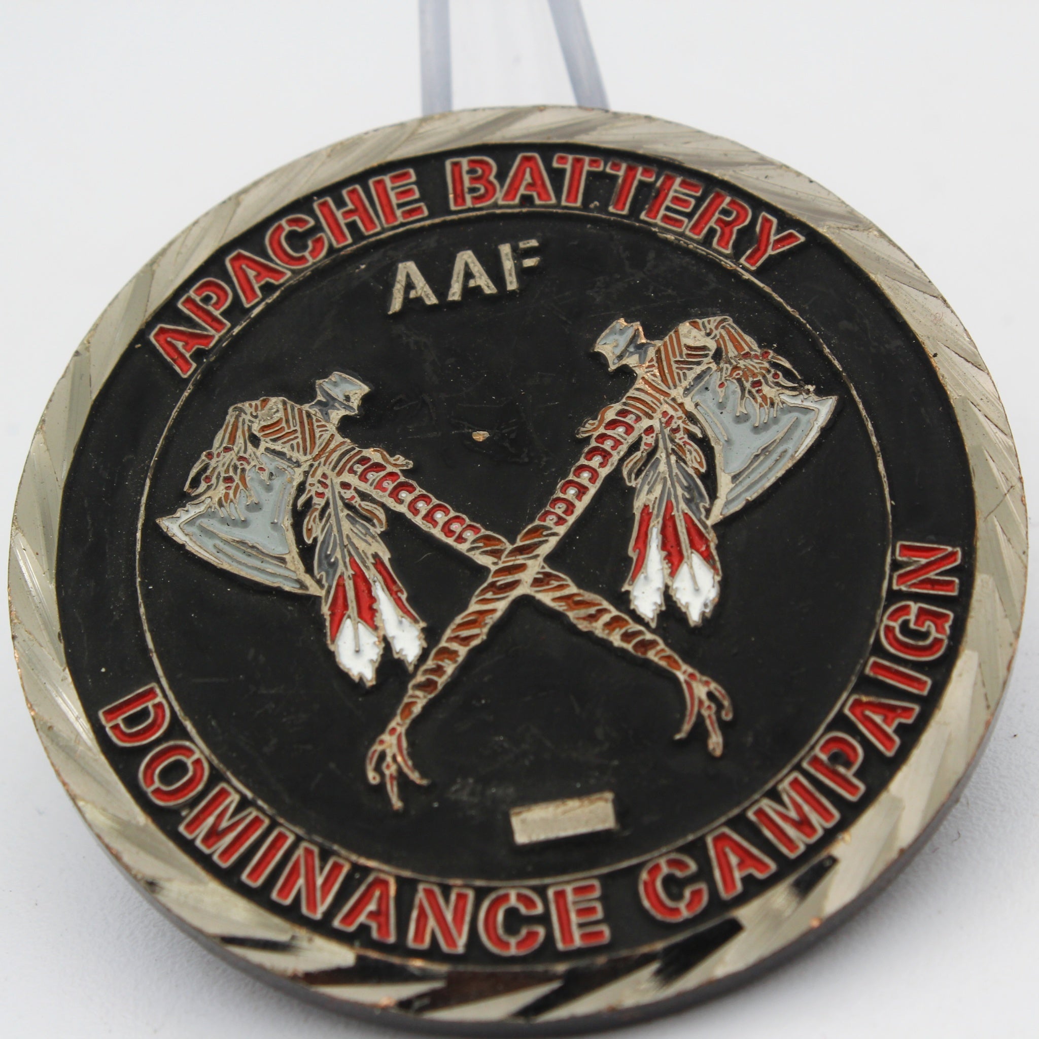 Steel Warriors Apache Battery Dominance Campaign Challenge Coin 2.0" Pre-Owned