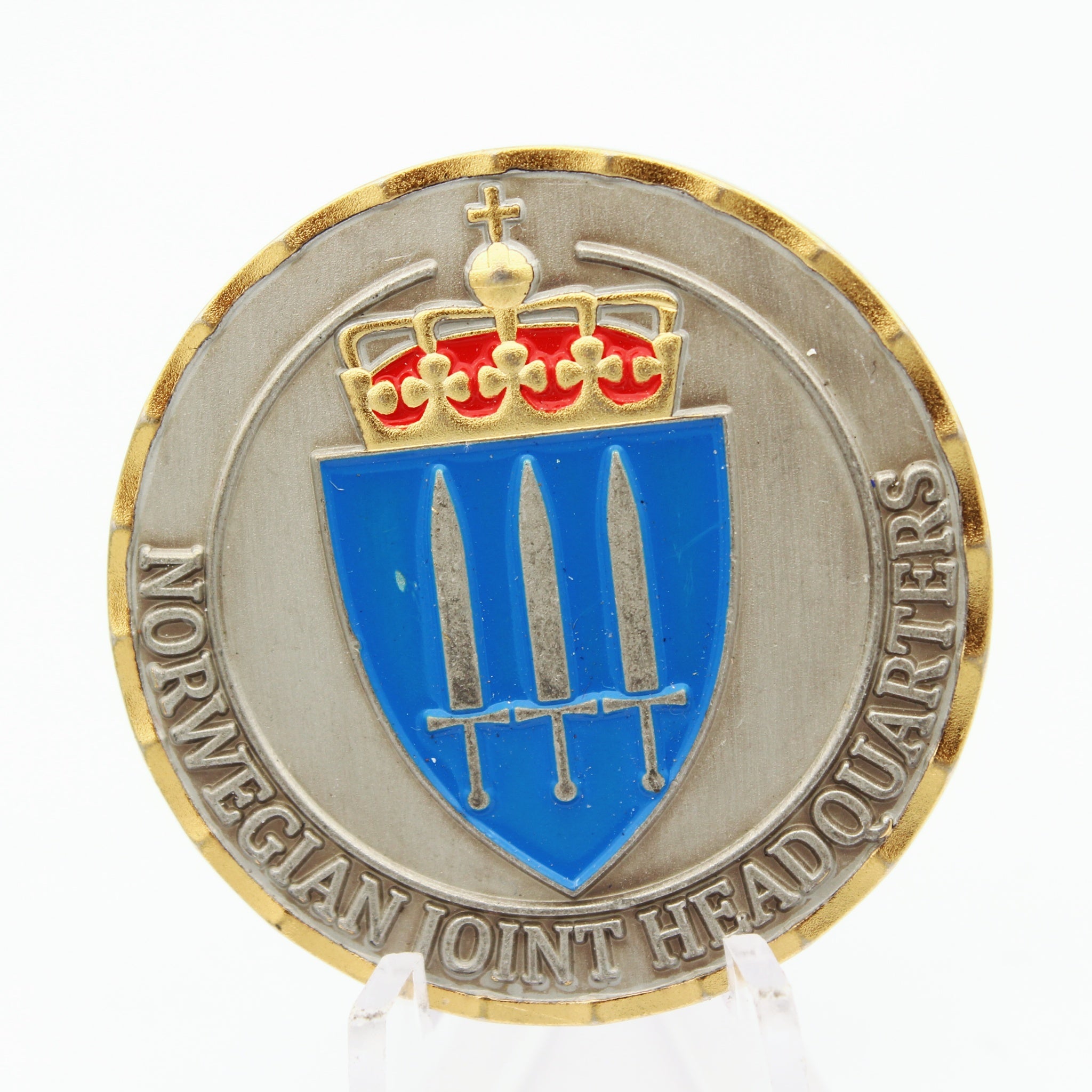 Norwegian Joint Headquarters NJHQ For Excellence Challenge Coin 1.5" Pre-Owned
