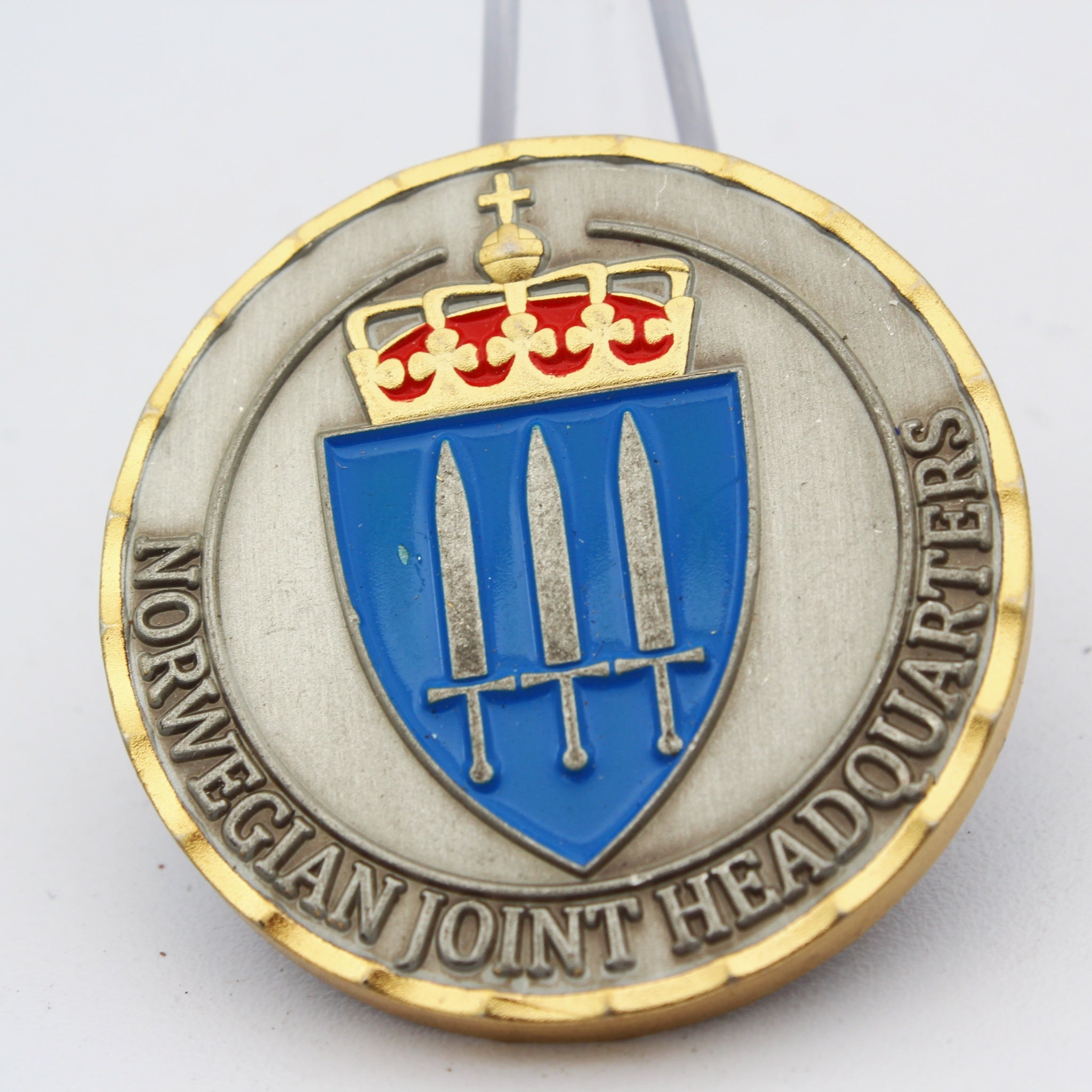Norwegian Joint Headquarters NJHQ For Excellence Challenge Coin 1.5" Pre-Owned
