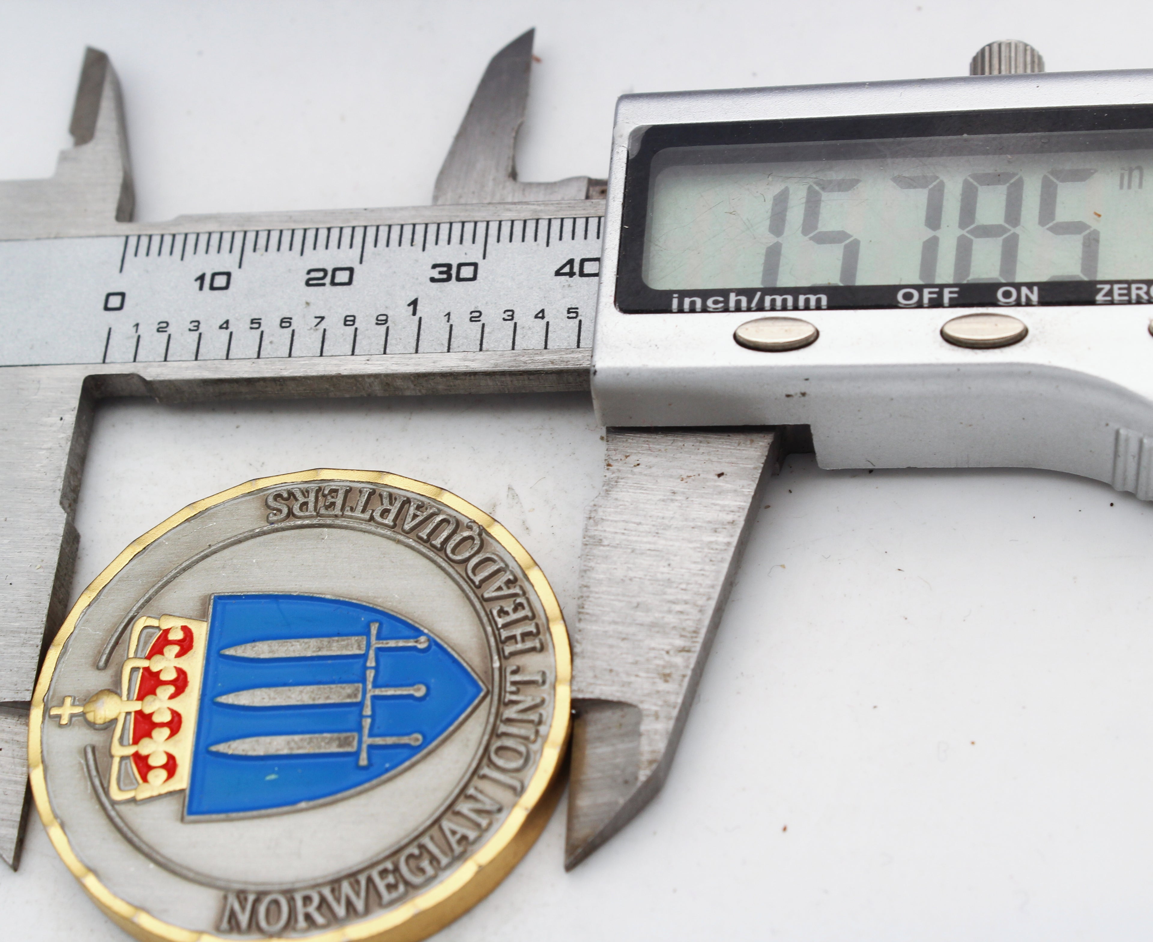Norwegian Joint Headquarters NJHQ For Excellence Challenge Coin 1.5" Pre-Owned