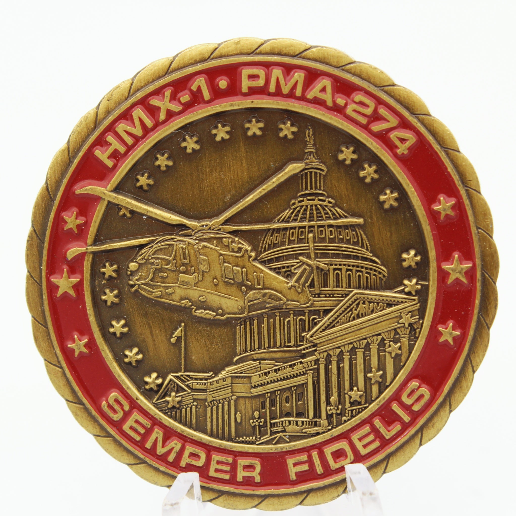 HMX-1 PMA-274 Presidential Helo Challenge Coin 1.75" Pre-Owned