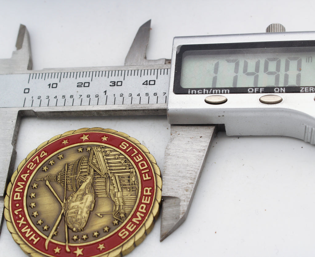 HMX-1 PMA-274 Presidential Helo Challenge Coin 1.75" Pre-Owned