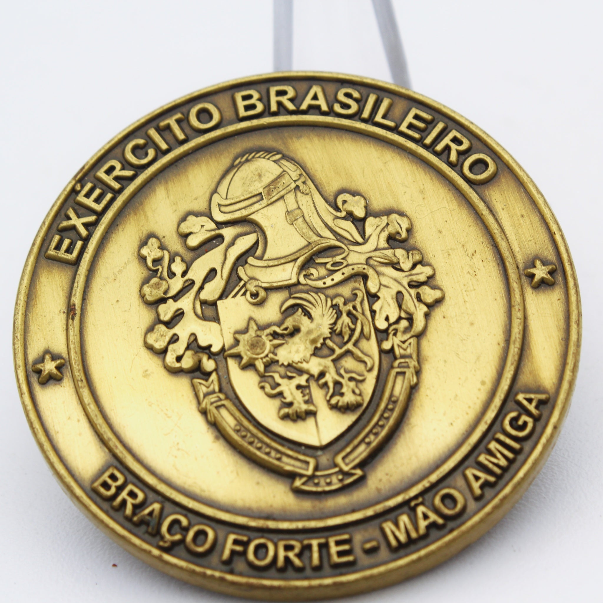 Brazilian Army Exército Brasileiro Challenge Coin 1.75" Pre-Owned