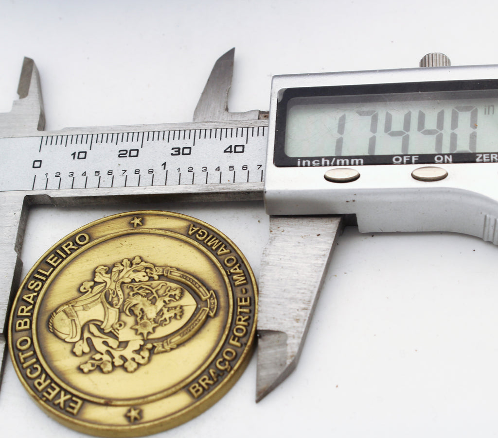 Brazilian Army Exército Brasileiro Challenge Coin 1.75" Pre-Owned