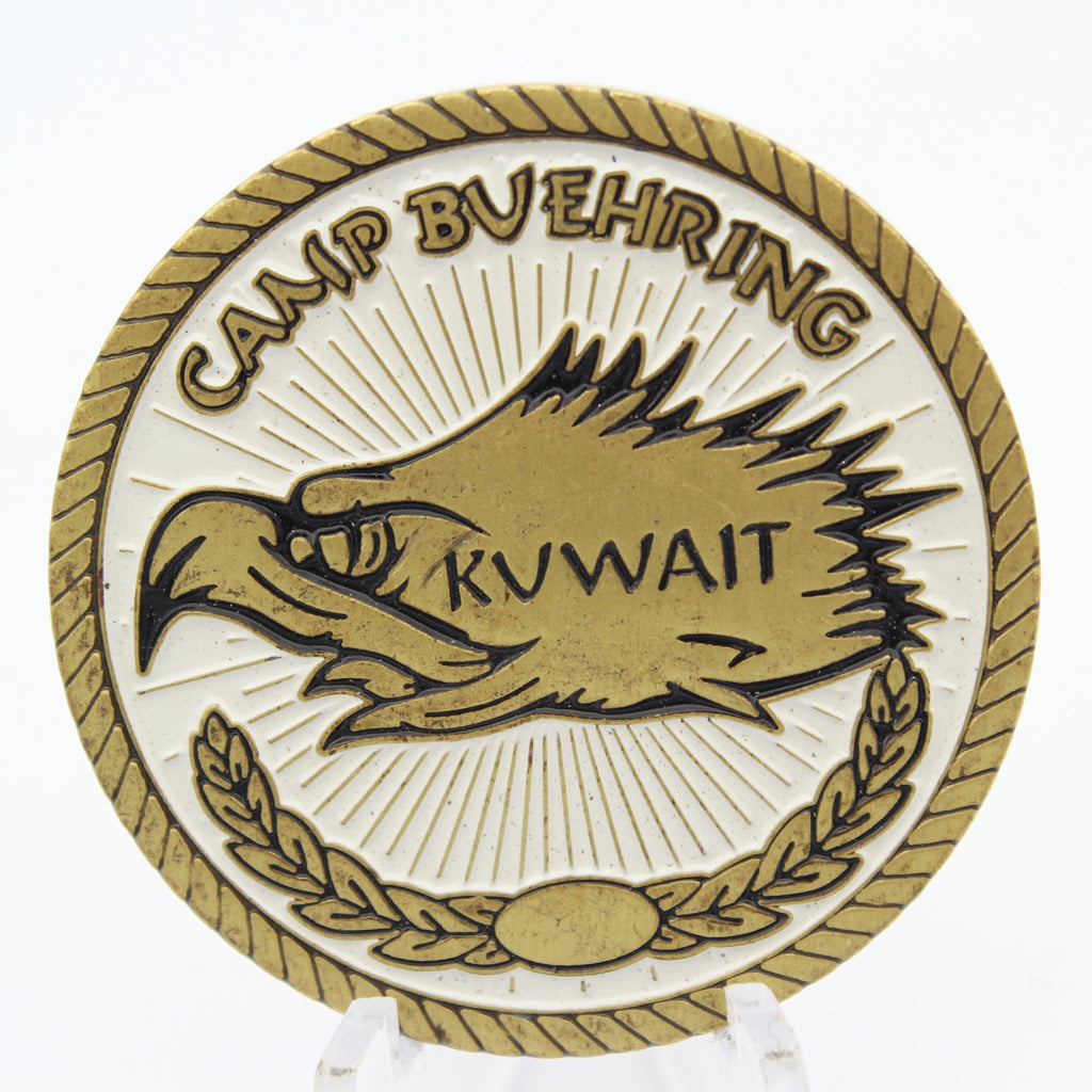 CJTF Operation Inherent Resolve Camp Buehring Kuwait Challenge Coin – 1.6 Inch Copper Collectible Pre-owned