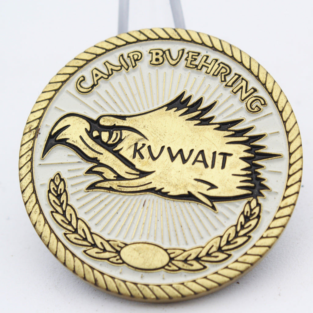 CJTF Operation Inherent Resolve Camp Buehring Kuwait Challenge Coin – 1.6 Inch Copper Collectible Pre-owned