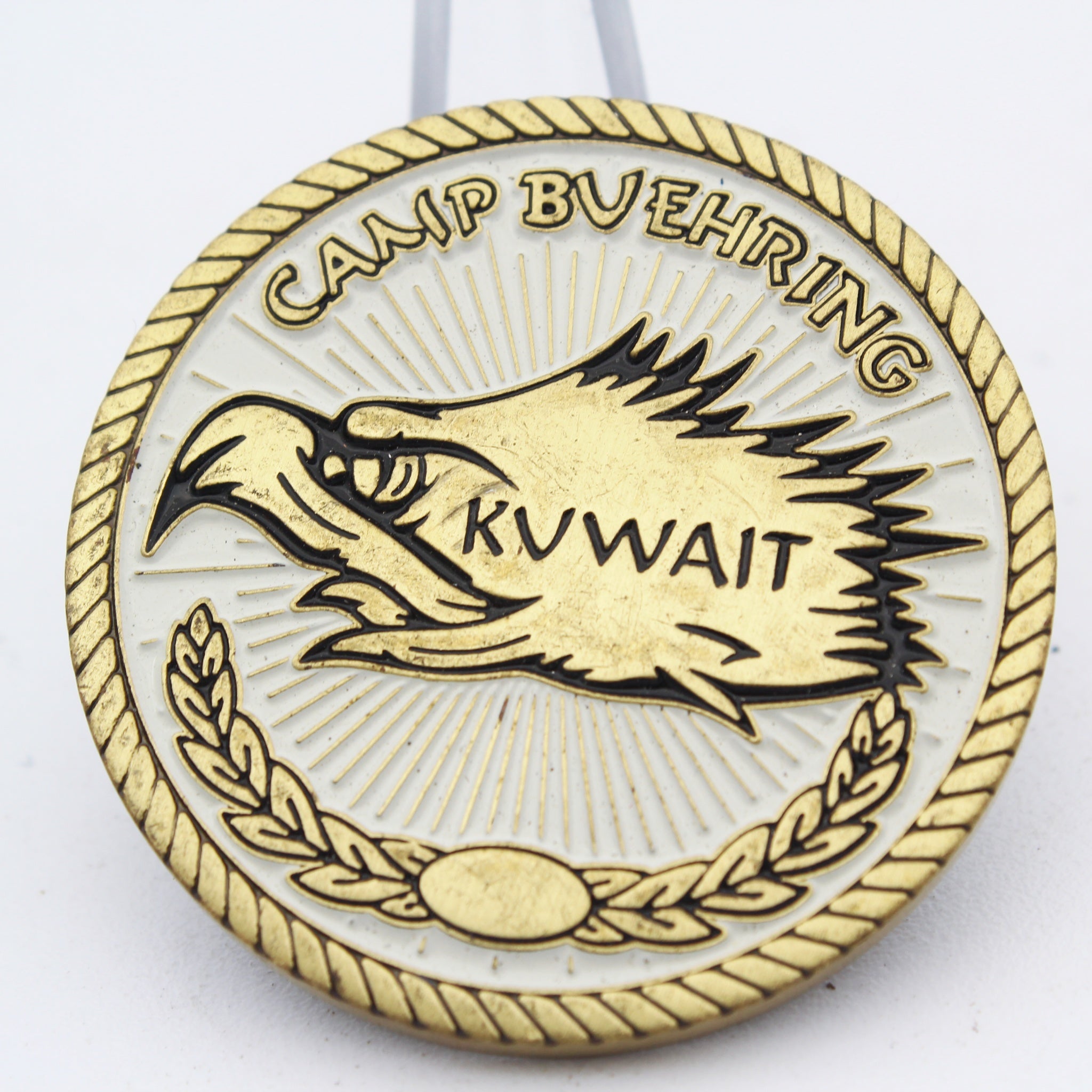 CJTF Operation Inherent Resolve Camp Buehring Kuwait Challenge Coin – 1.6 Inch Copper Collectible Pre-owned