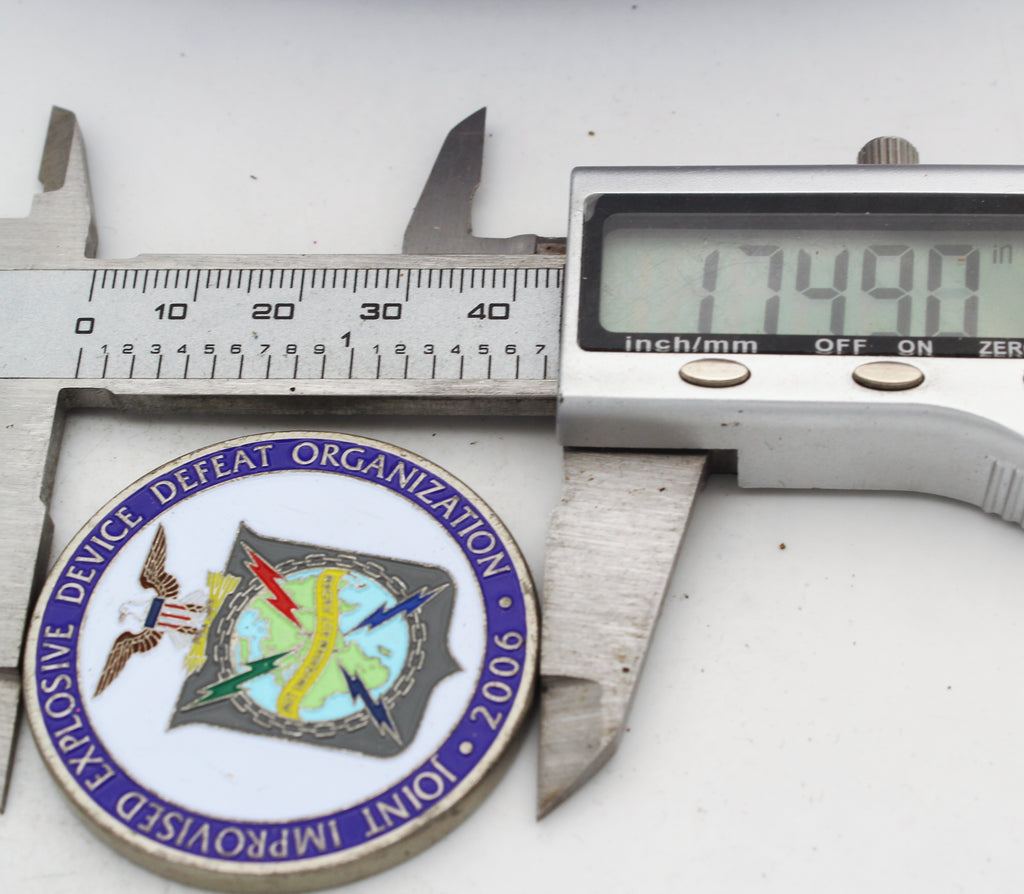 Joint Improvised Explosive Device Defeat Organization 2006 Challenge Coin – 1.75 Inch Copper Collectible Pre-owned