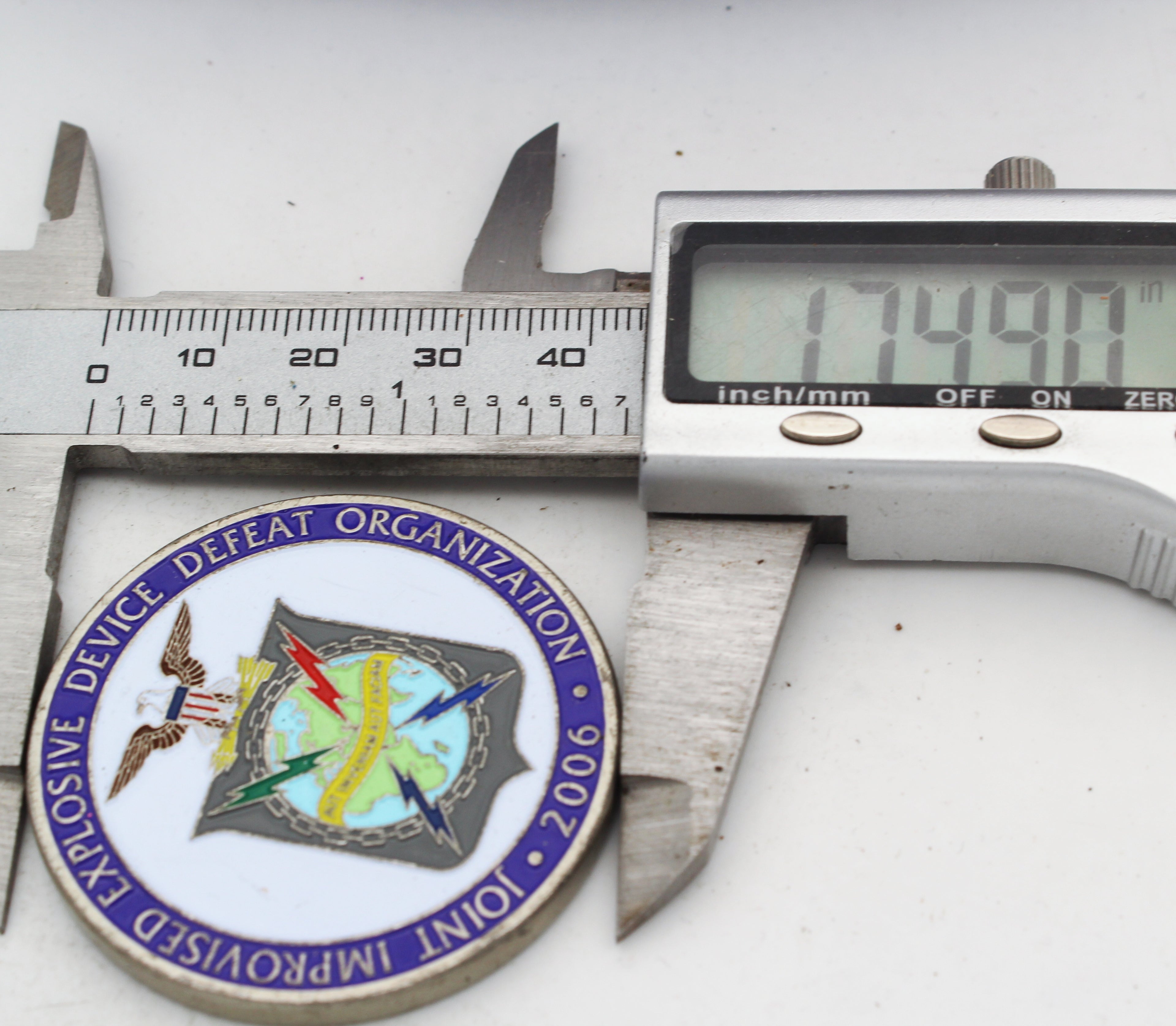 Joint Improvised Explosive Device Defeat Organization 2006 Challenge Coin – 1.75 Inch Copper Collectible Pre-owned