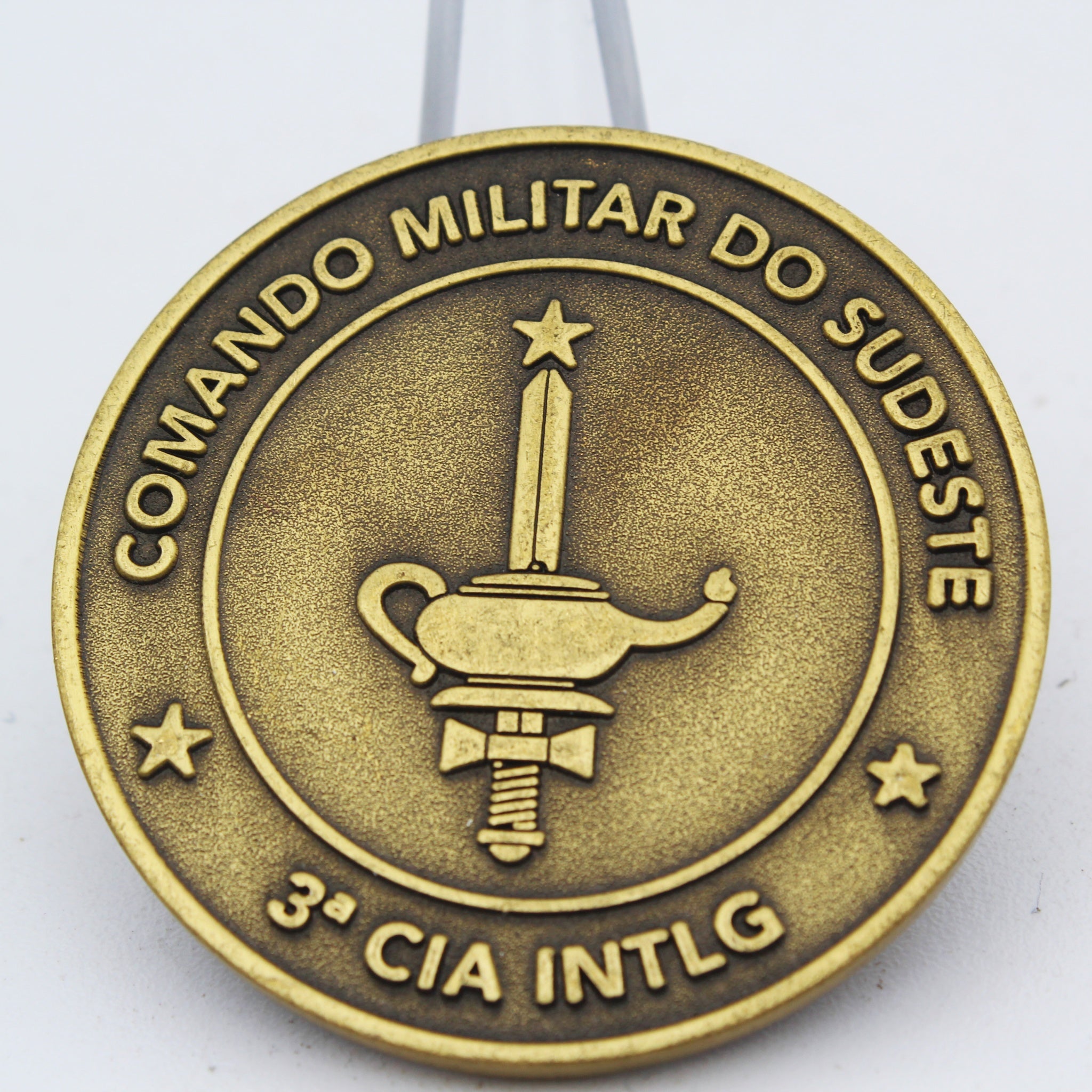 Comando Militar do Sudeste 3ª Cia Intlg Challenge Coin – Brazilian Military Intelligence Collectible Pre-owned