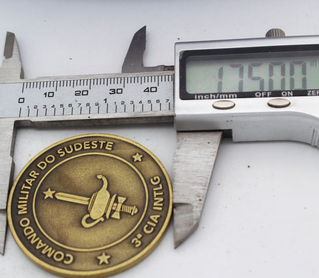 Comando Militar do Sudeste 3ª Cia Intlg Challenge Coin – Brazilian Military Intelligence Collectible Pre-owned