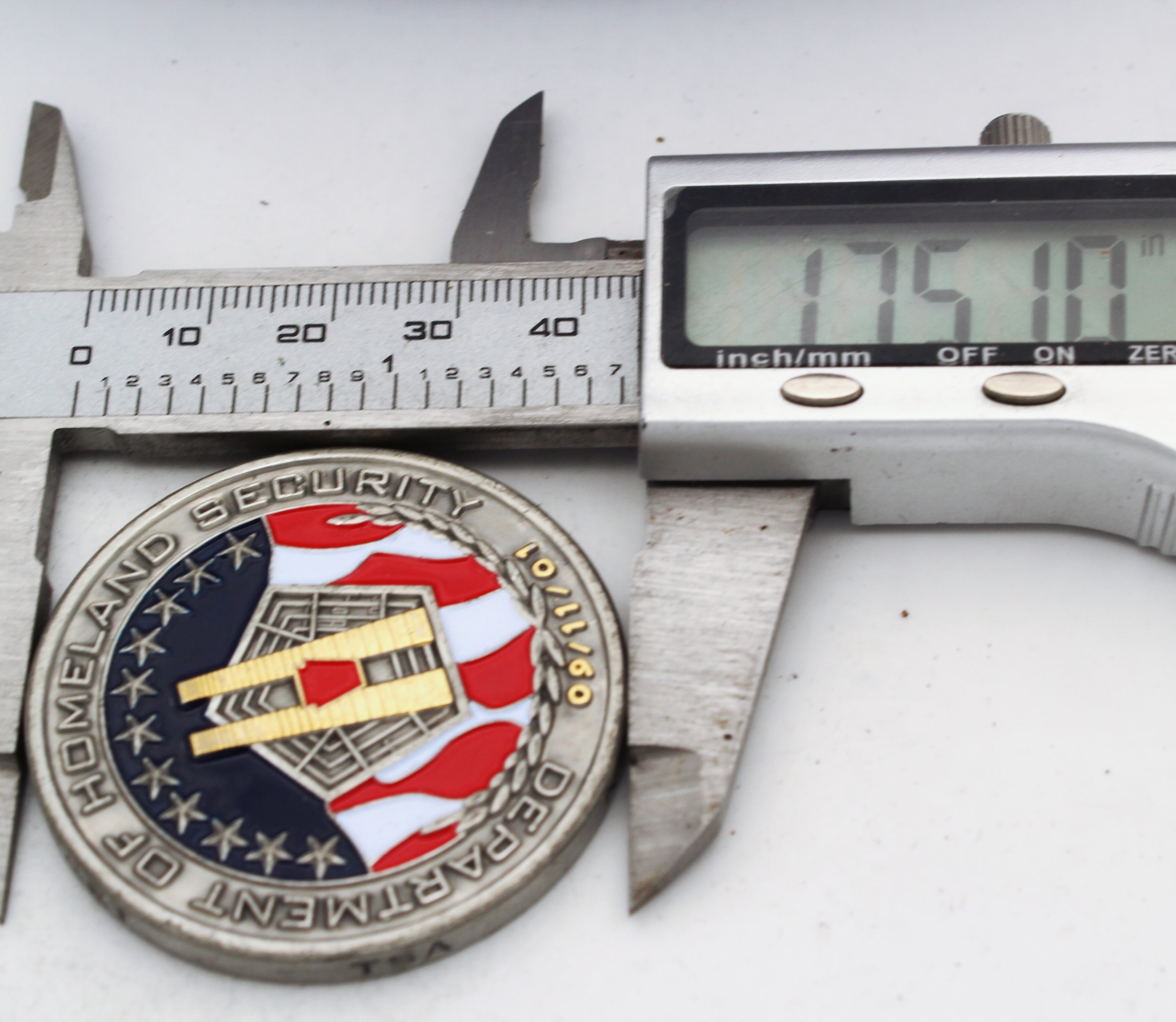 Behavior Detection Officer LAS Las Vegas 9/11 Tribute Challenge Coin – 1.75 Inch Copper Collectible Pre-owned