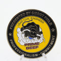 USAF Civil Engineer Prime BEEF Chief’s Award Challenge Coin – 1.5 Inch Copper Collectible Pre-owned