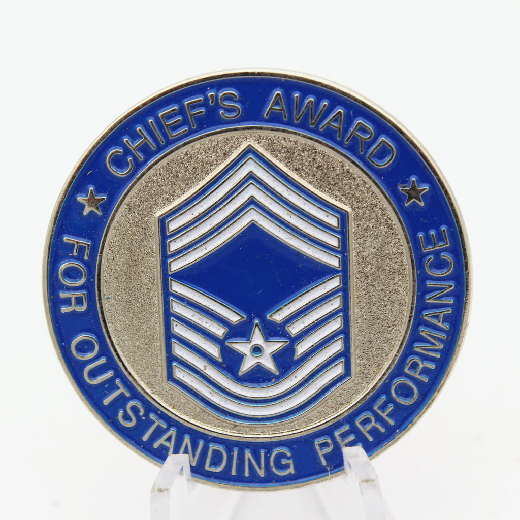 USAF Civil Engineer Prime BEEF Chief’s Award Challenge Coin – 1.5 Inch Copper Collectible Pre-owned