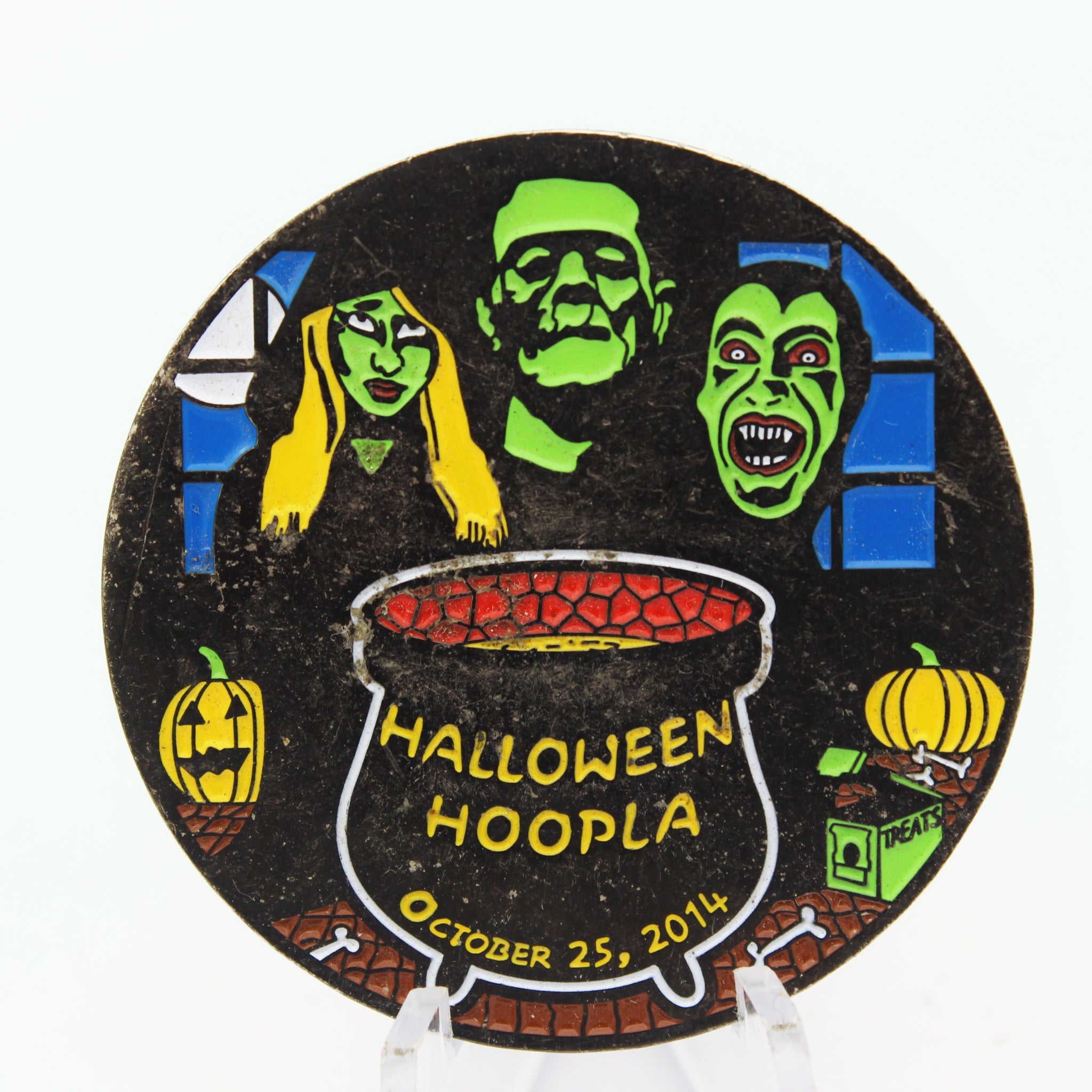 Halloween Hoopla October 25 2014 Challenge Coin – 1.75 Inch Copper Collectible Pre-owned