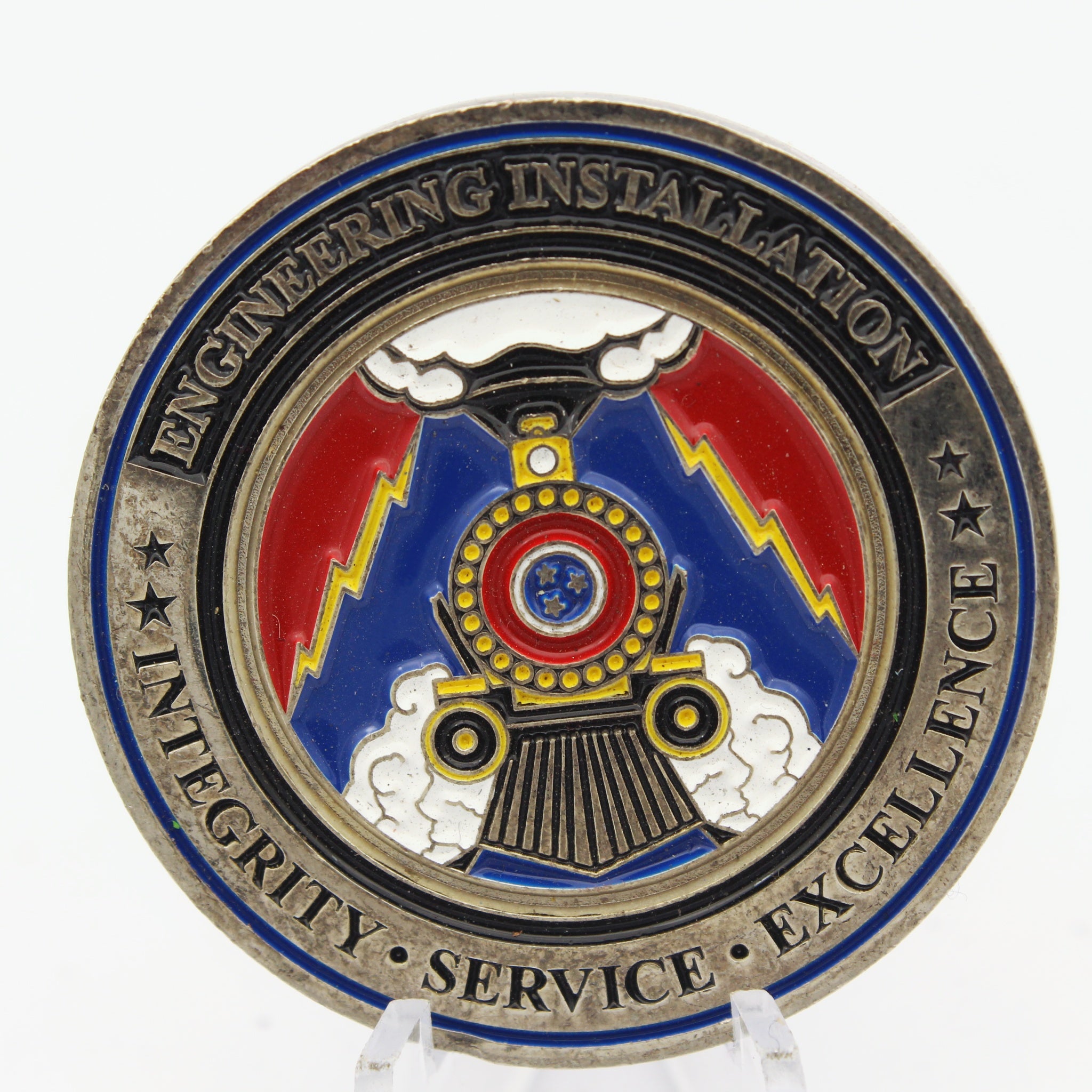 Tennessee Air Guard 241st EIS Chattanooga Engineering Installation Challenge Coin – 1.75 Inch Copper Collectible Pre-owned