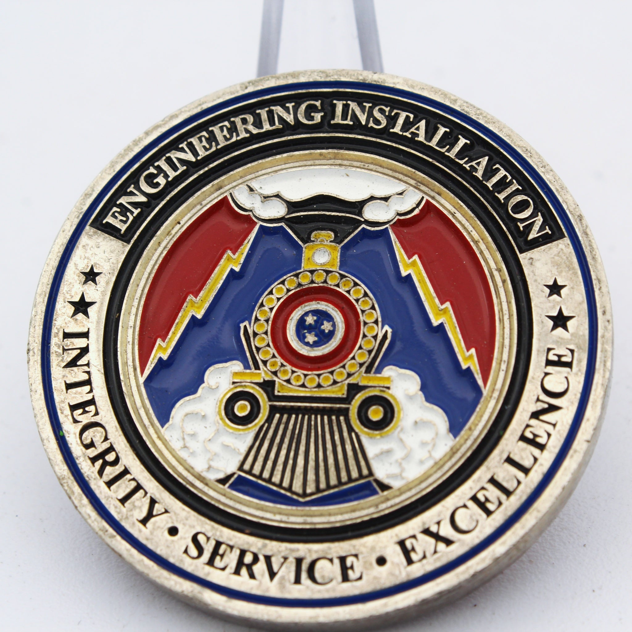 Tennessee Air Guard 241st EIS Chattanooga Engineering Installation Challenge Coin – 1.75 Inch Copper Collectible Pre-owned