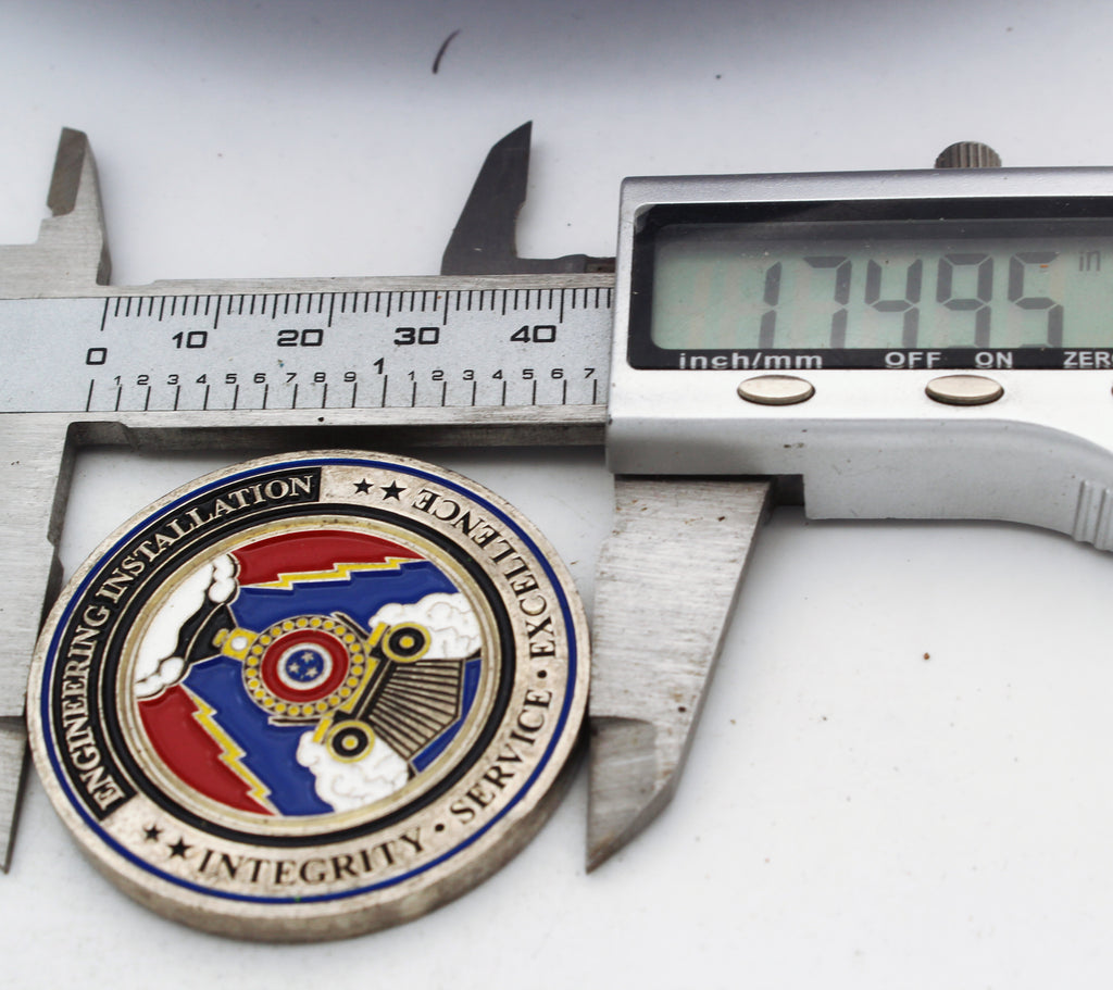 Tennessee Air Guard 241st EIS Chattanooga Engineering Installation Challenge Coin – 1.75 Inch Copper Collectible Pre-owned