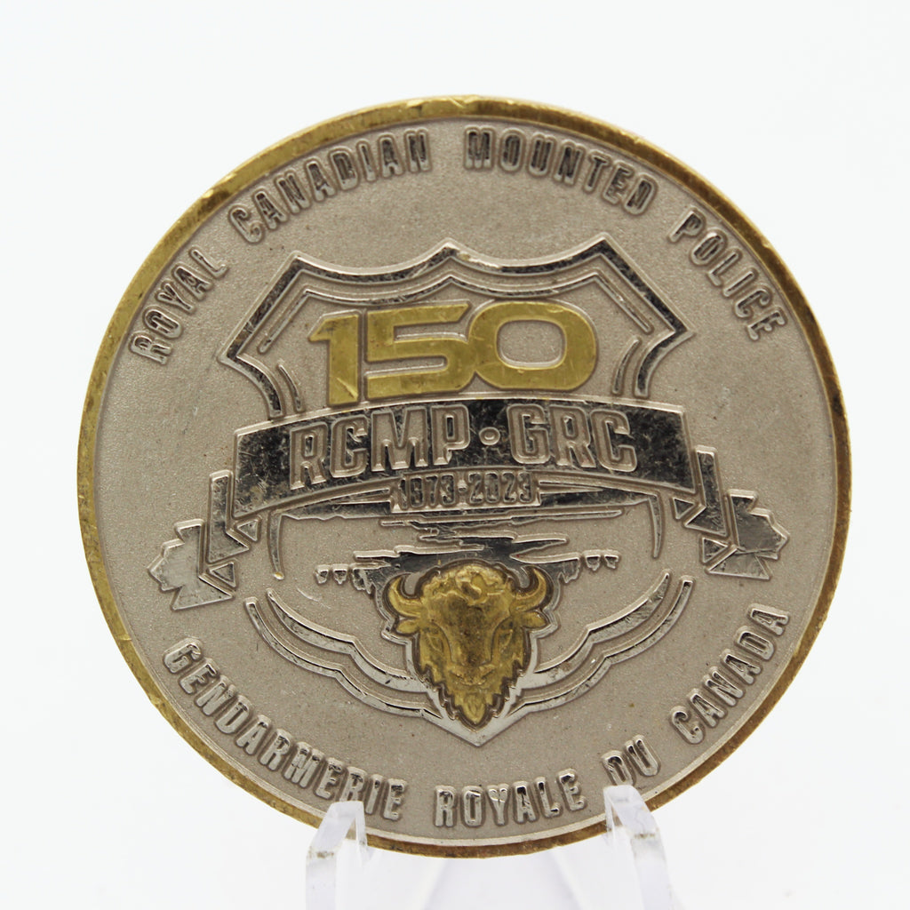RCMP GRC 150th Anniversary 1873-2023 Challenge Coin – Royal Canadian Mounted Police Collectible Pre-owned