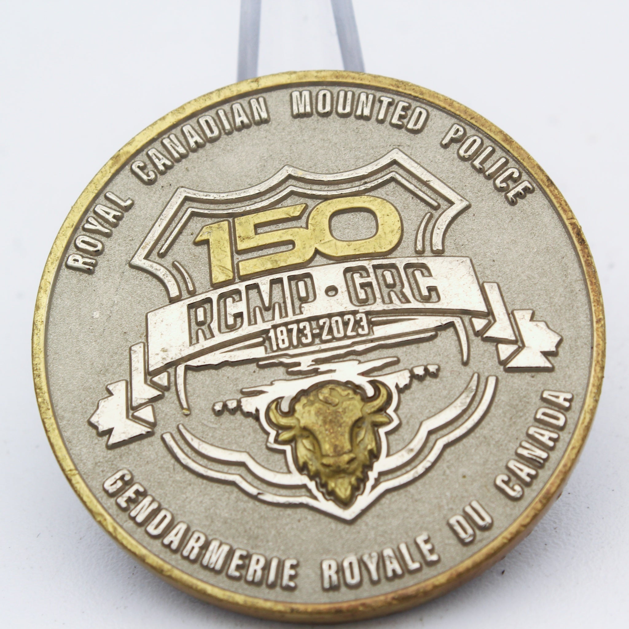 RCMP GRC 150th Anniversary 1873-2023 Challenge Coin – Royal Canadian Mounted Police Collectible Pre-owned
