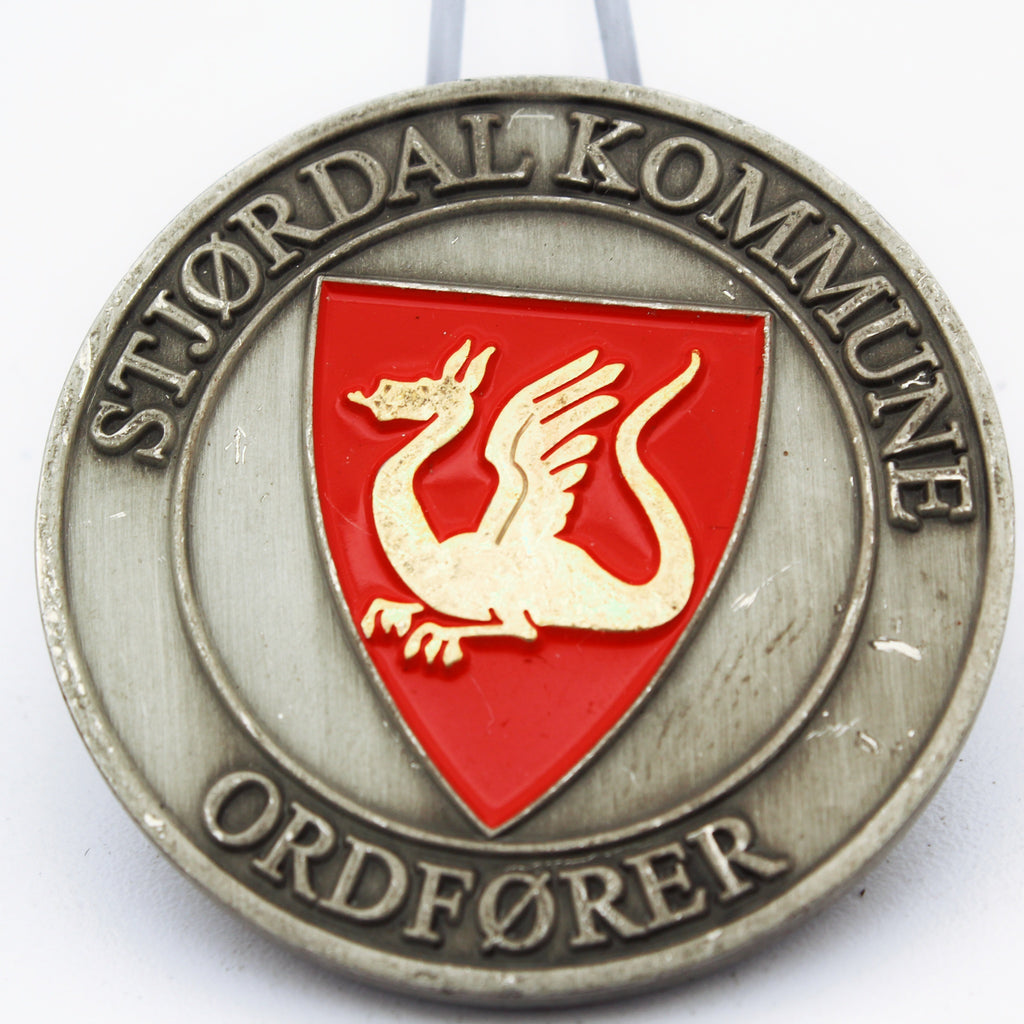Stjørdal Kommune Ordfører Mayor Challenge Coin – 1.75 Inch Copper Norway Civic Collectible Pre-owned