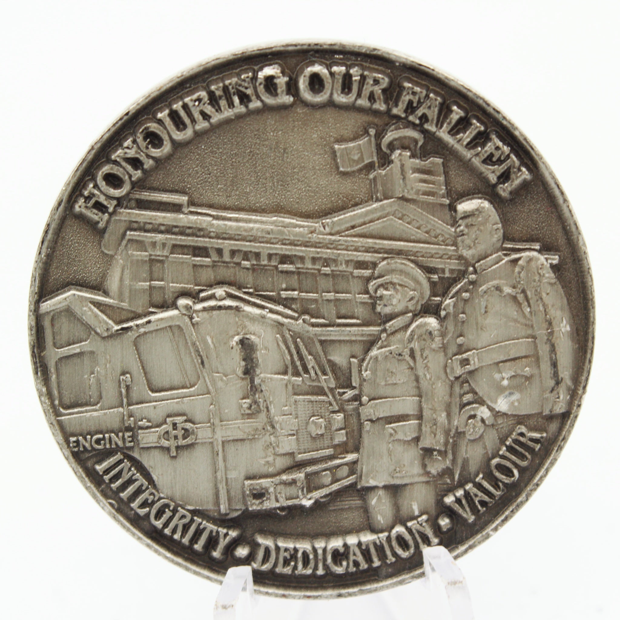 Calgary Fire Department Honouring Our Fallen Challenge Coin – 1.75 Inch Copper Collectible Pre-owned