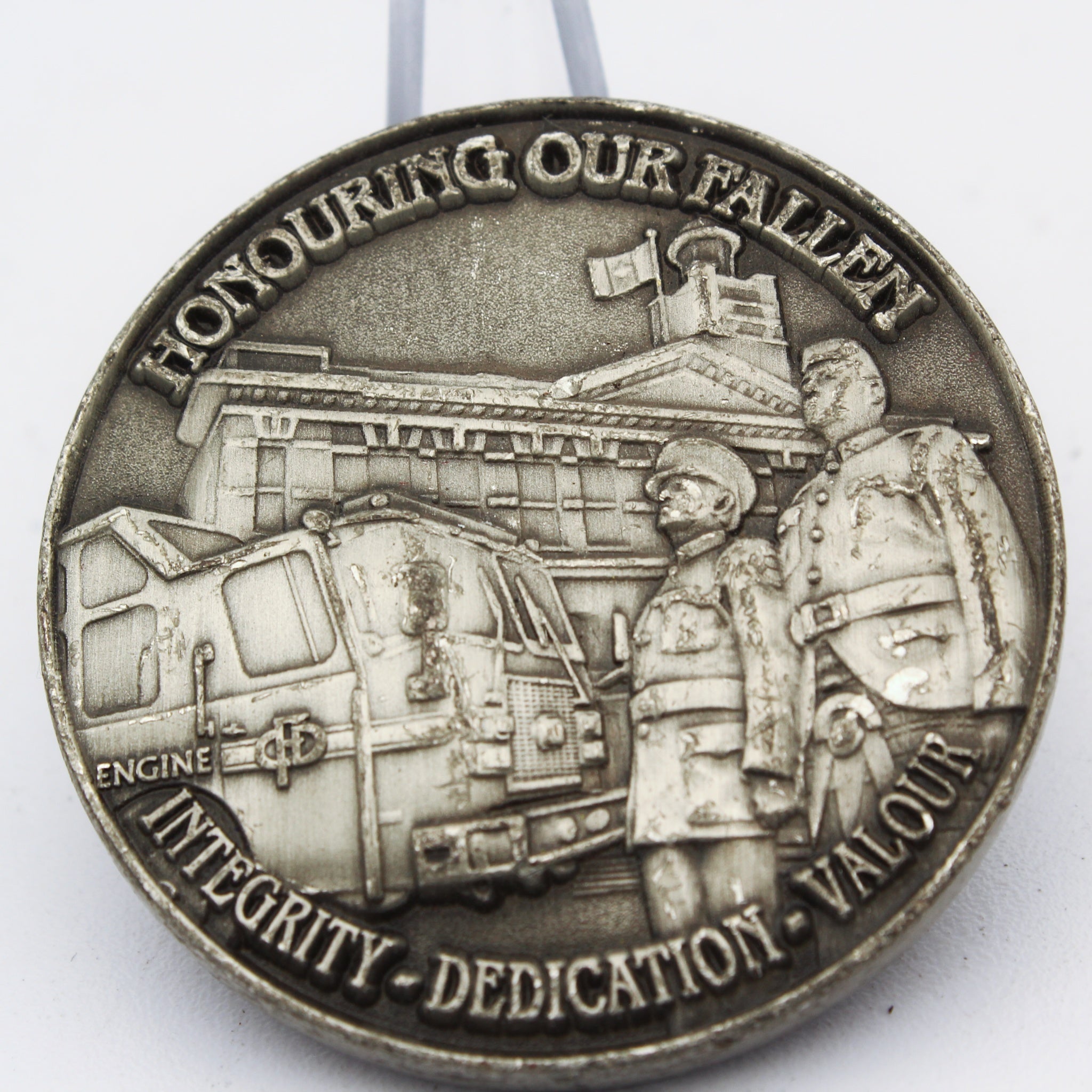 Calgary Fire Department Honouring Our Fallen Challenge Coin – 1.75 Inch Copper Collectible Pre-owned