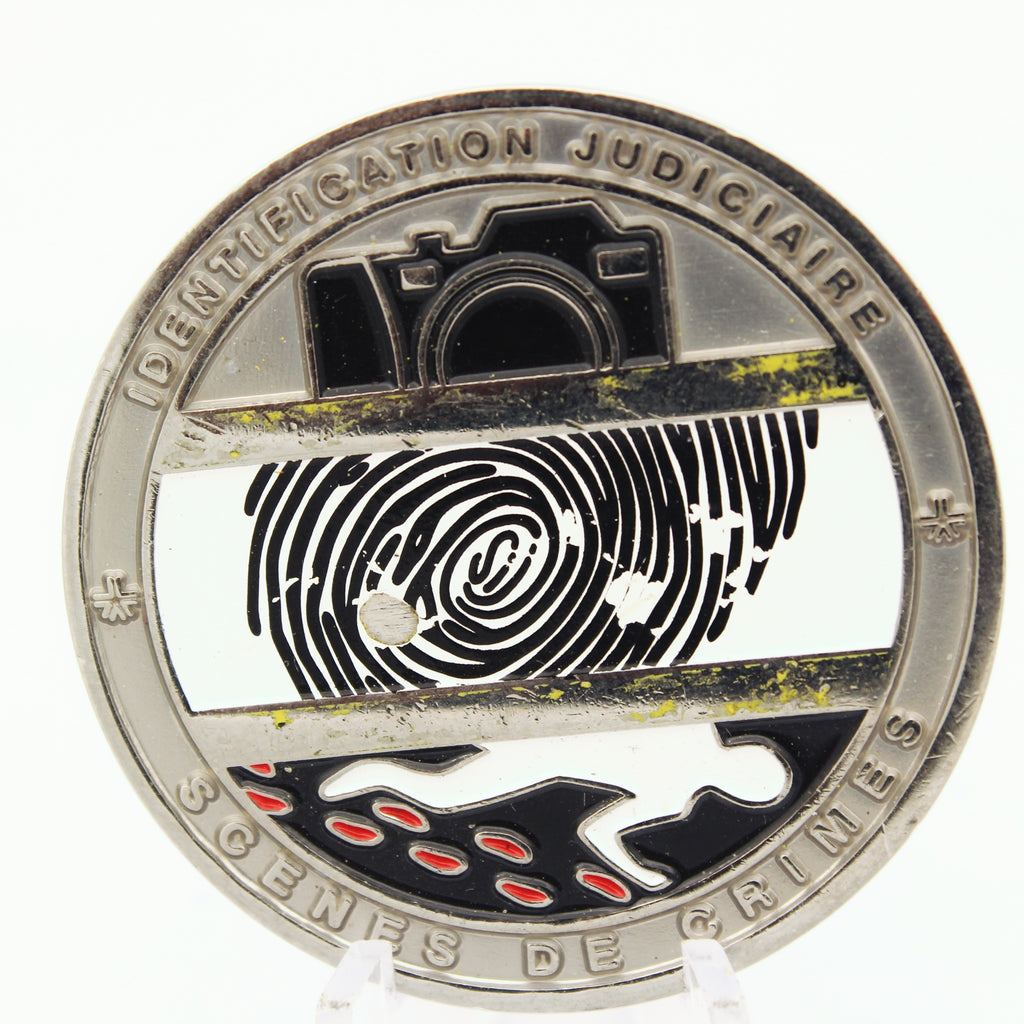 Montreal Police Identification Judiciaire Scenes de Crimes Challenge Coin – 1.75 Inch Copper Collectible Pre-owned