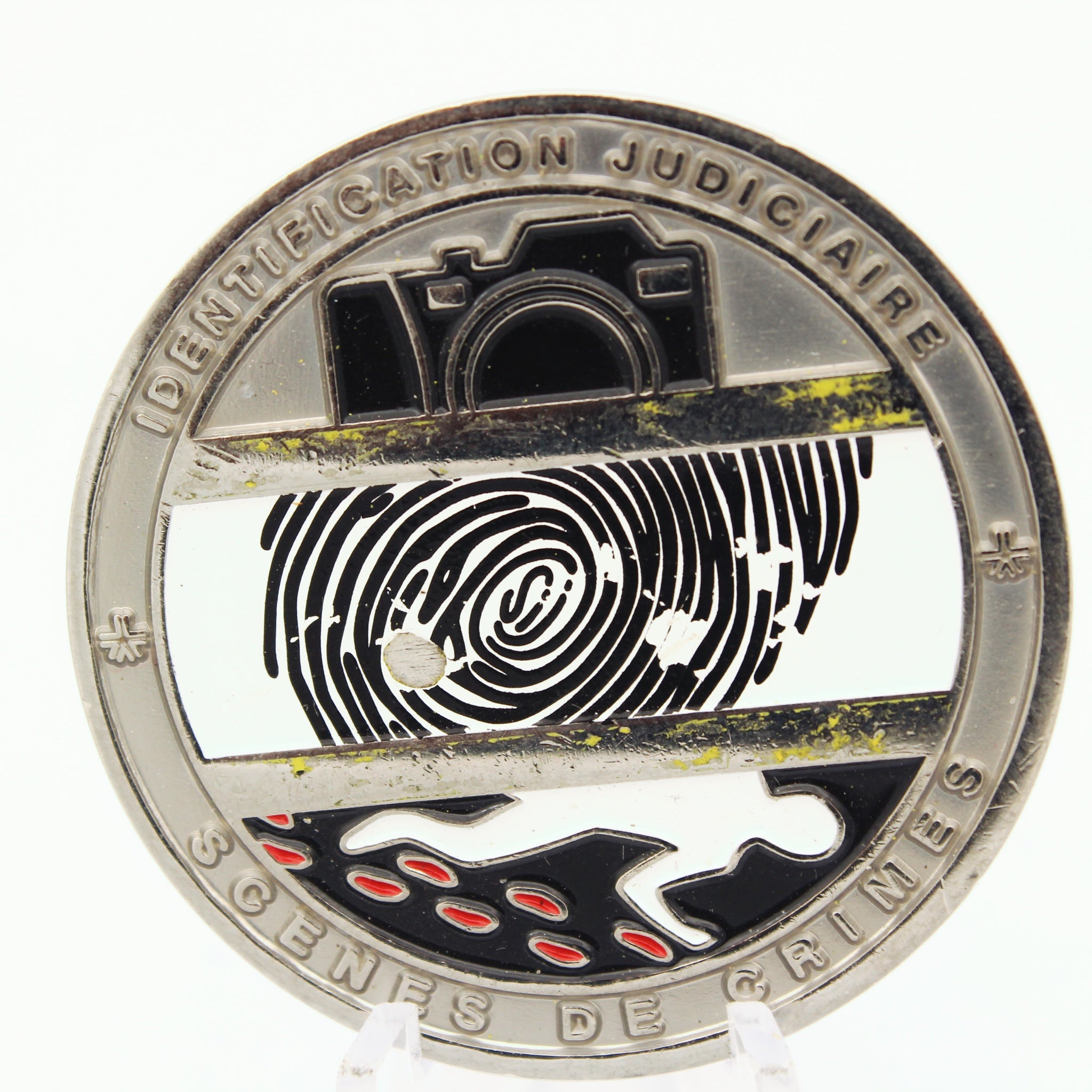 Montreal Police Identification Judiciaire Scenes de Crimes Challenge Coin – 1.75 Inch Copper Collectible Pre-owned