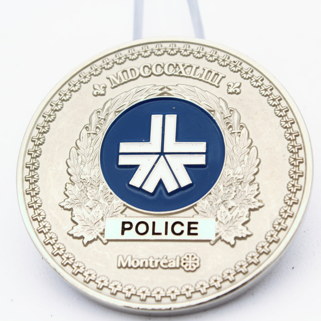 Montreal Police Identification Judiciaire Scenes de Crimes Challenge Coin – 1.75 Inch Copper Collectible Pre-owned