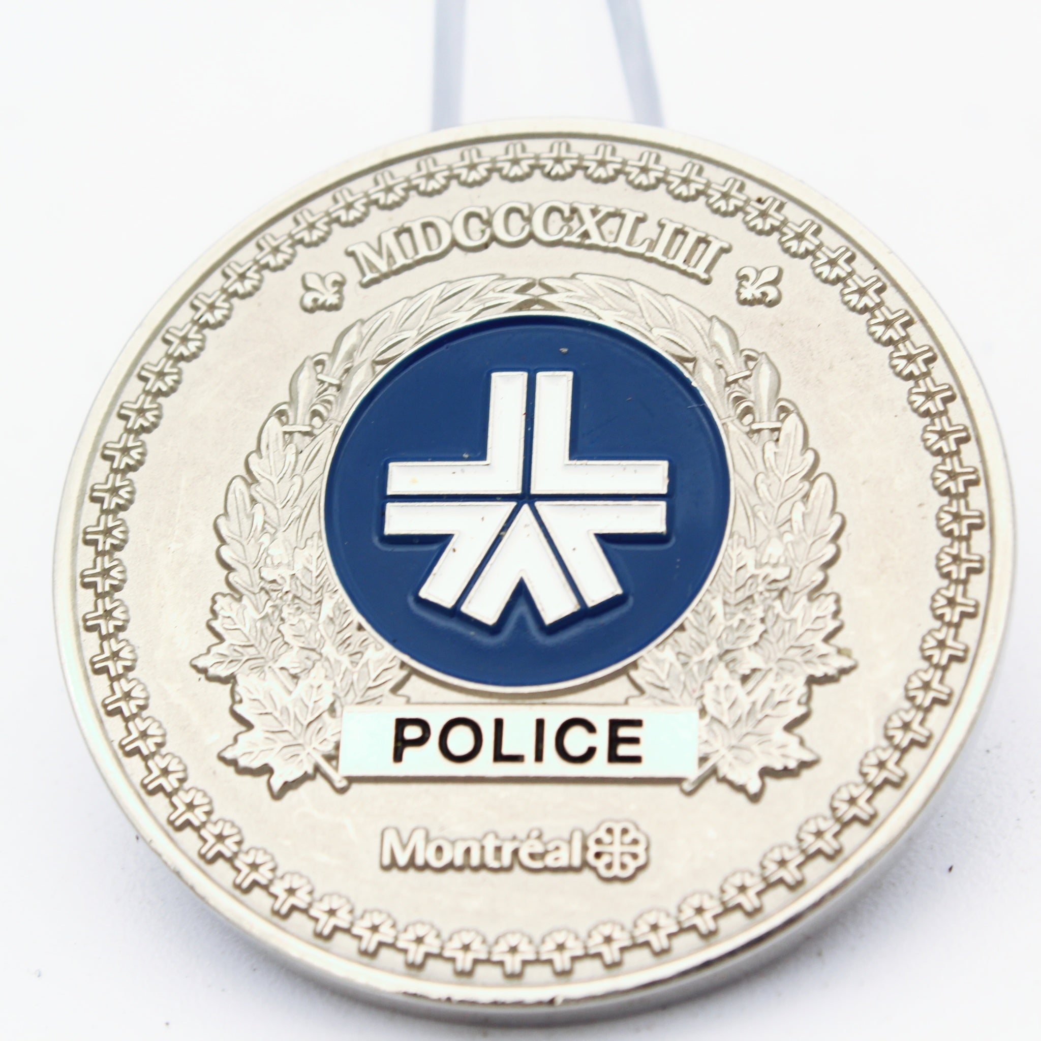 Montreal Police Identification Judiciaire Scenes de Crimes Challenge Coin – 1.75 Inch Copper Collectible Pre-owned