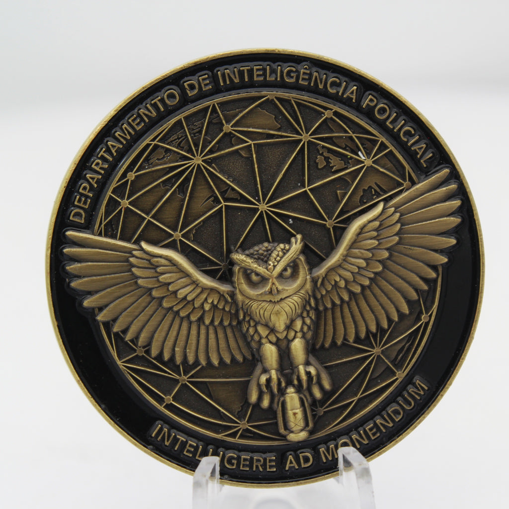 Brazil Polícia Civil RN Intelligence Department PCRN Challenge Coin 2” Copper Collectible