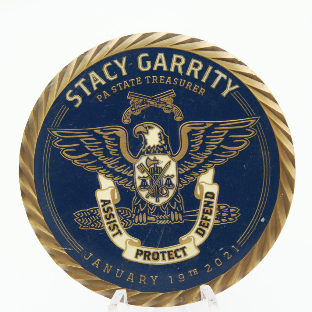 Stacy Garrity 78th Pennsylvania State Treasurer Challenge Coin – 2.0” Used Copper Pre-owned