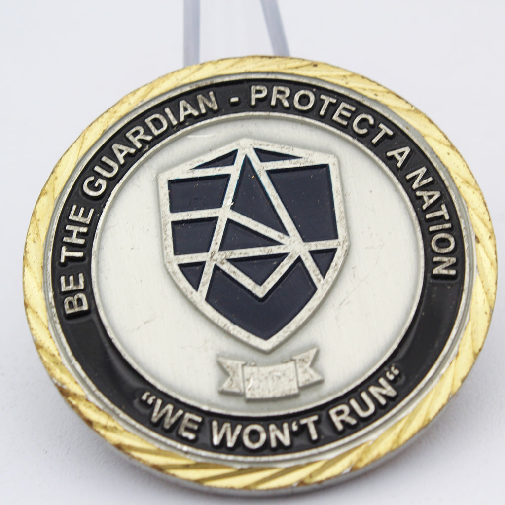 C-IED Guardian Challenge Coin Preparing for Tomorrow’s Threats Today 1.75” Used Copper Pre-owned