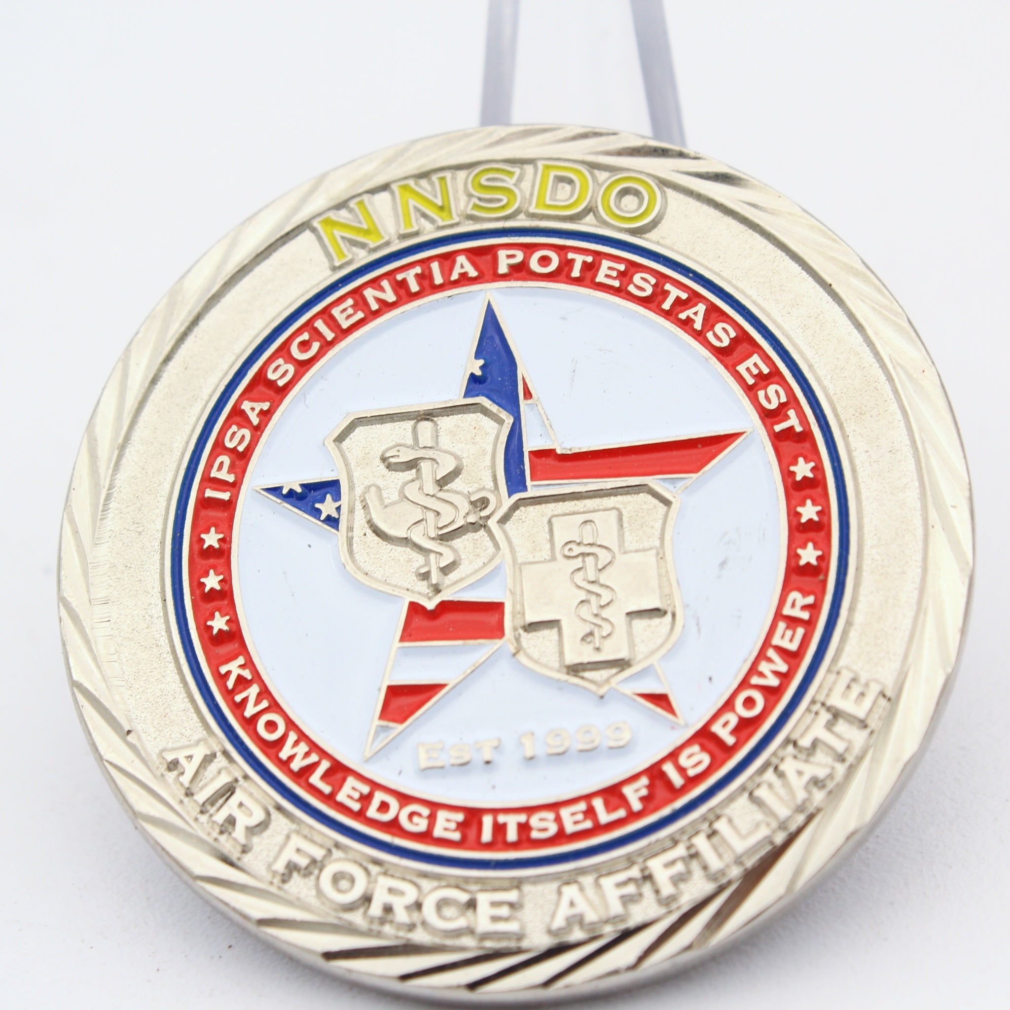 NNSDO National Nursing Staff Development Air Force Affiliate Challenge Coin 1.75” Used Copper Pre-owned