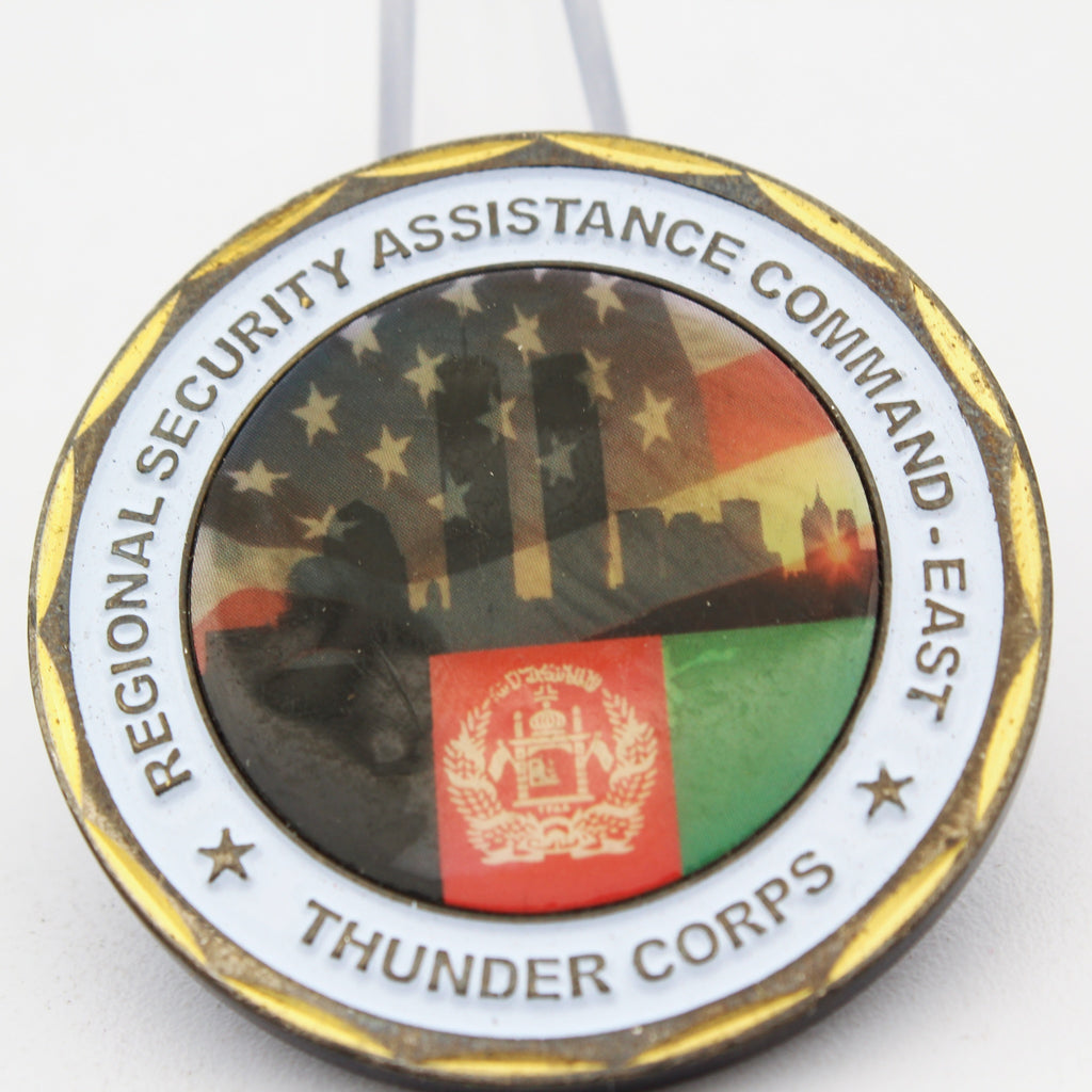RSAC-E Regional Security Assistance Command East Challenge Coin 1.65” Used Copper