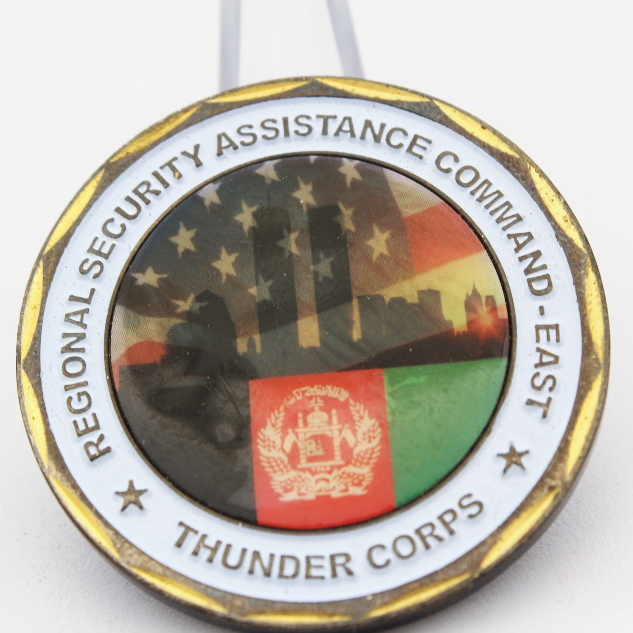 RSAC-E Regional Security Assistance Command East Challenge Coin 1.65” Used Copper