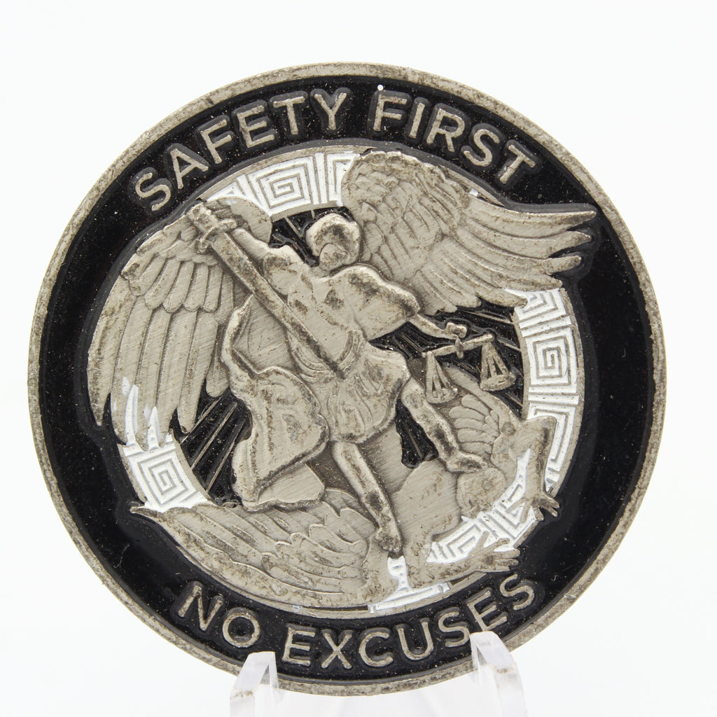 Waste Masters Solutions Safety First No Excuses Challenge Coin 1.75” Used Copper