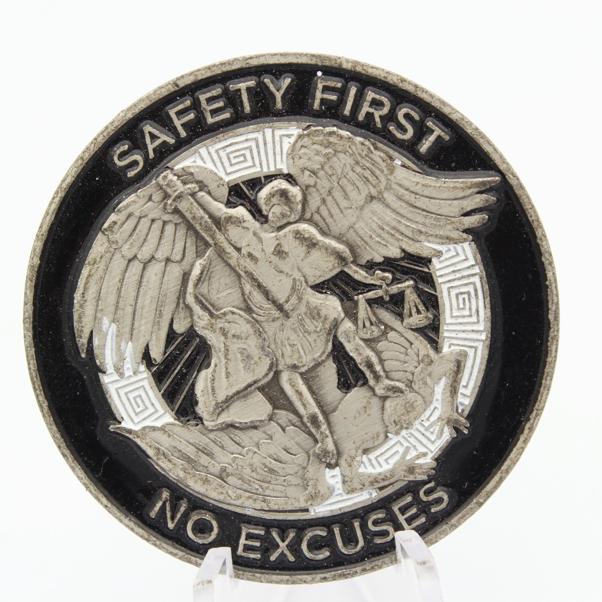 Waste Masters Solutions Safety First No Excuses Challenge Coin 1.75” Used Copper