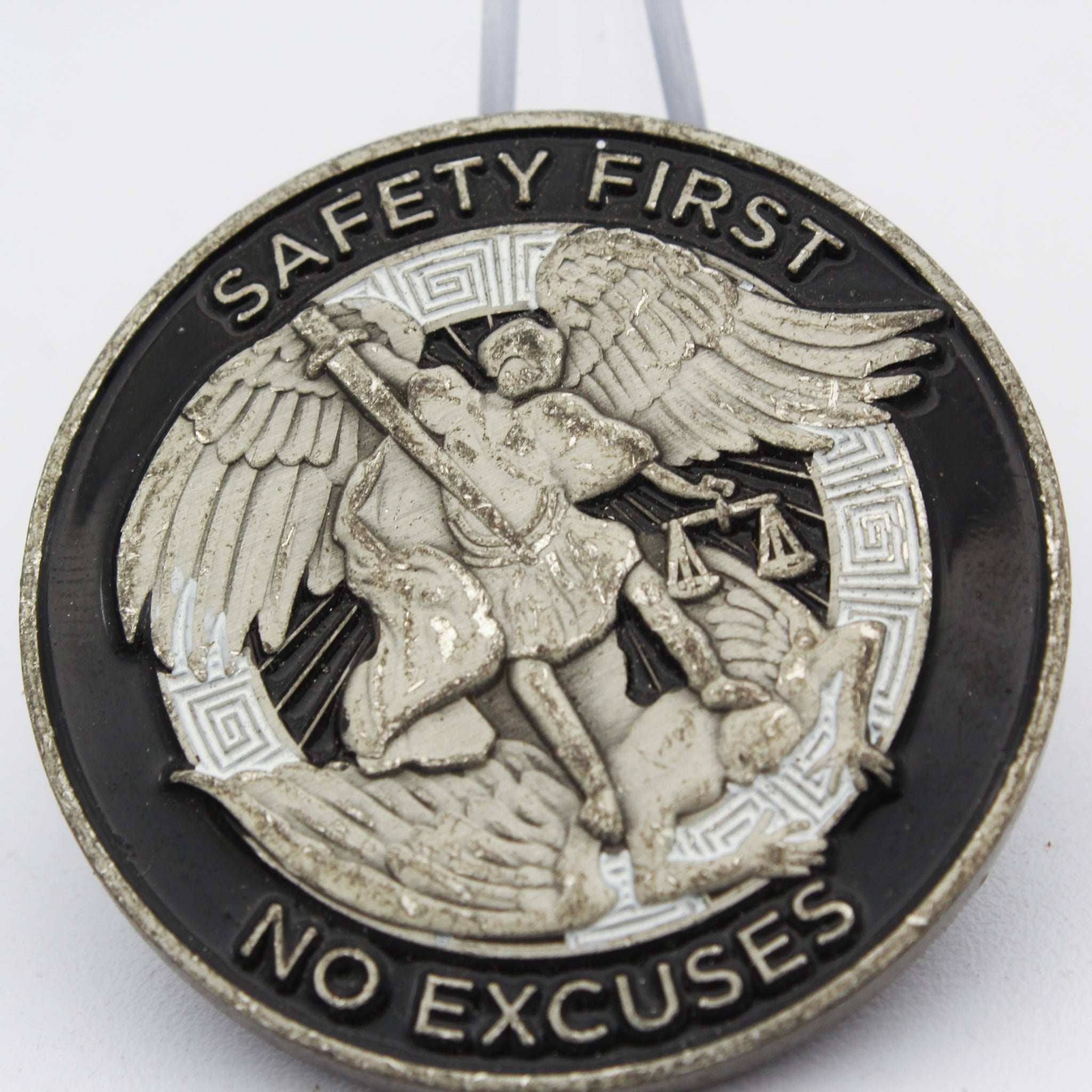 Waste Masters Solutions Safety First No Excuses Challenge Coin 1.75” Used Copper
